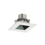 Nora Lighting NLCBC2-45630PW/10LE4 - Recessed - 4 Inch Cobalt Click LED Retrofit, Square Reflector, 1000lm / 12W, 3000K, Pewter Reflector / White Flange, 120V-277V input; Triac / ELV / 0-10V dimming