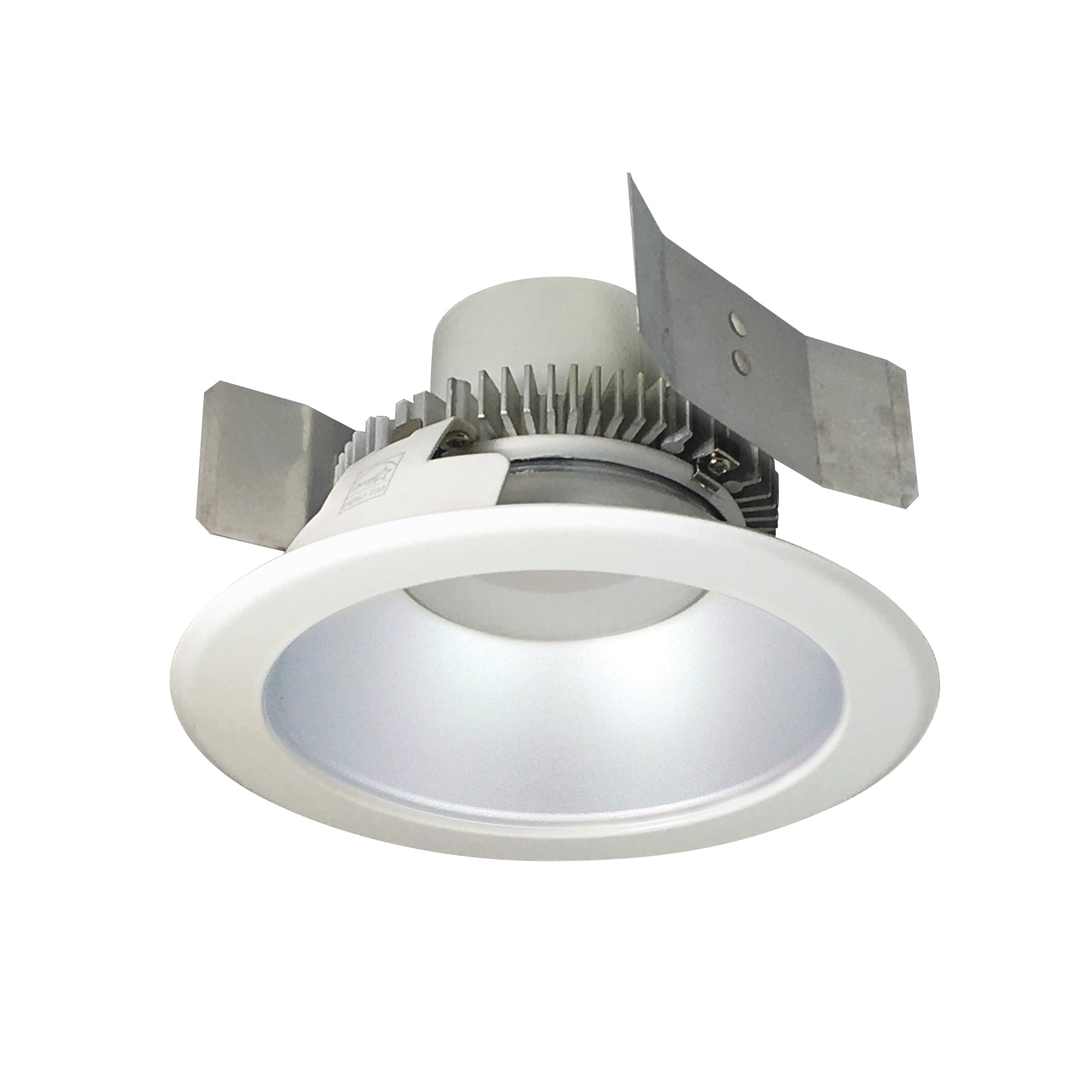 Nora Lighting NLCBC2-55127HZW/ALE4 - Recessed - 5 Inch Cobalt Click LED Retrofit, Round Reflector, 750lm / 10W, 2700K, Haze Reflector / White Flange, 120V-277V input; Triac / ELV / 0-10V dimming