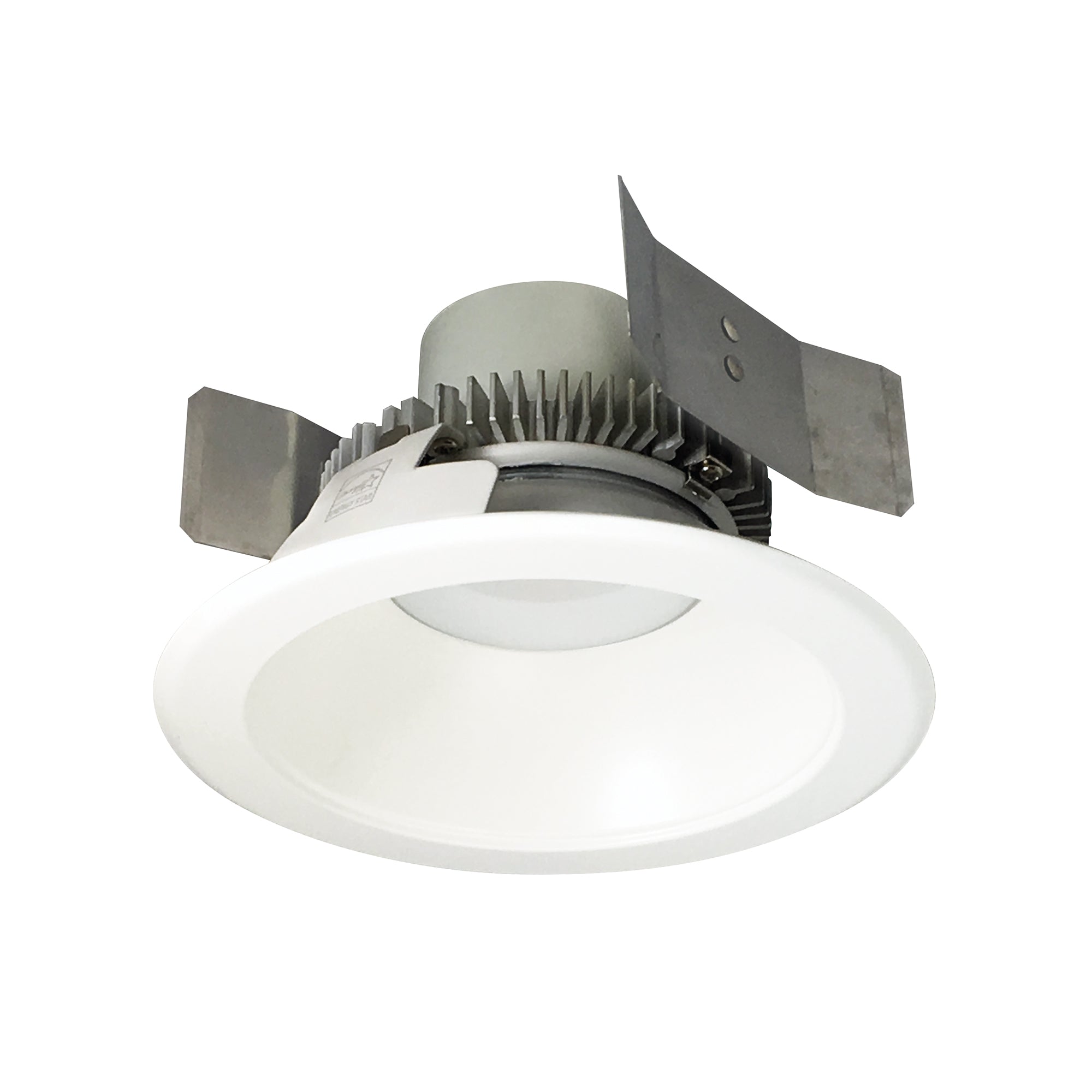 Nora Lighting NLCBC2-55140MPW/10LE4 - Recessed - 5 Inch Cobalt Click LED Retrofit, Round Reflector, 1000lm / 12W, 4000K, Matte Powder White Reflector / Matte Powder White Flange, 120V-277V input; Triac / ELV / 0-10V dimming