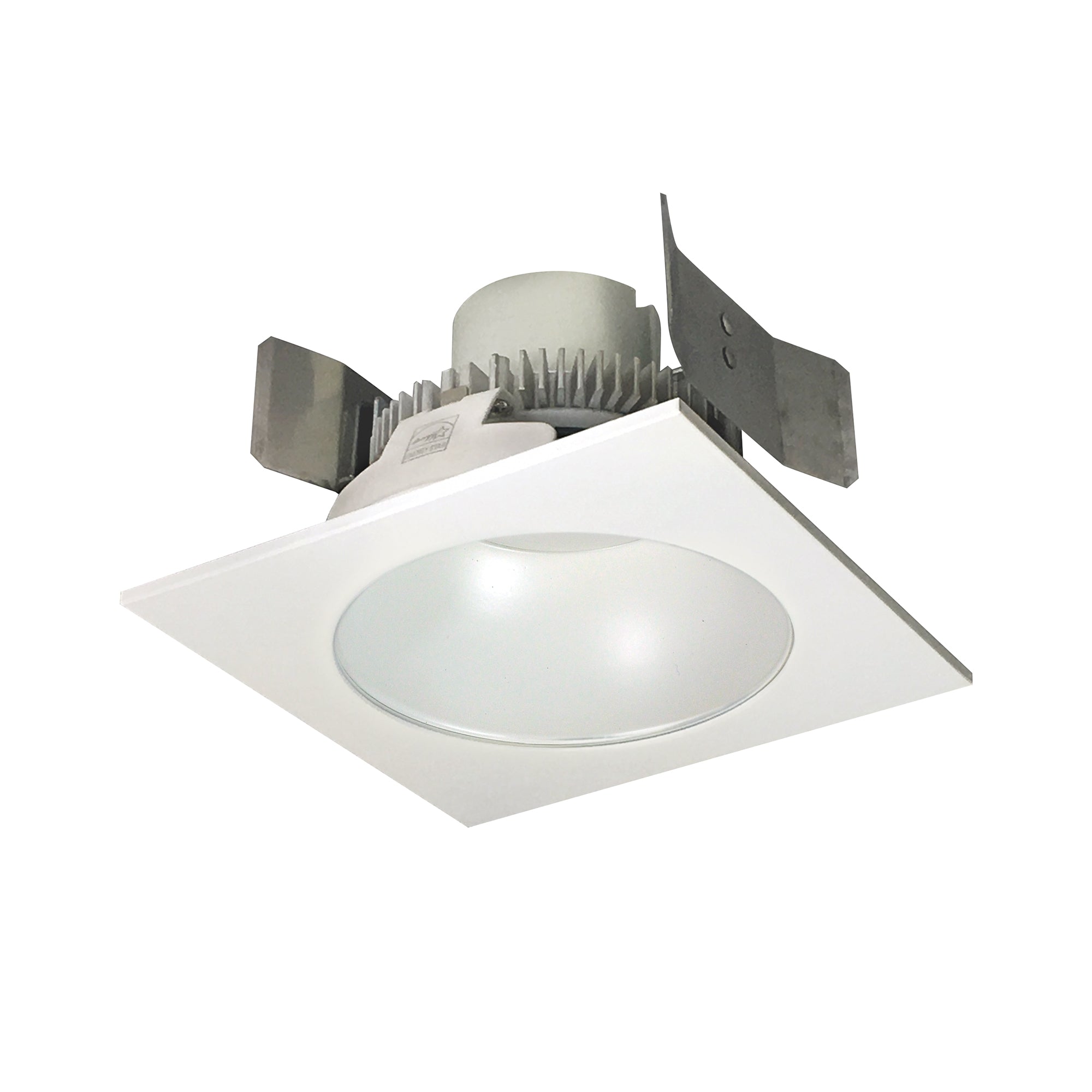 Nora Lighting NLCBC2-55327WW/A - Recessed - 5 Inch Cobalt Click LED Retrofit, Square Reflector with Round Aperture, 750lm / 10W, 2700K, White Reflector / White Flange
