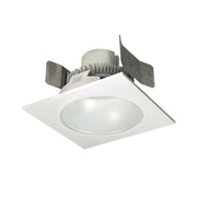 Nora Lighting NLCBC2-55340WW/ALE4 - Recessed - 5 Inch Cobalt Click LED Retrofit, Square Reflector with Round Aperture, 750lm / 10W, 4000K, White Reflector / White Flange, 120V-277V input; Triac / ELV / 0-10V dimming