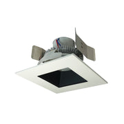 Nora Lighting NLCBC2-55635BW/10LE4 - Recessed - 5 Inch Cobalt Click LED Retrofit, Square Reflector, 1000lm / 12W, 3500K, Black Reflector / White Flange, 120V-277V input; Triac / ELV / 0-10V dimming