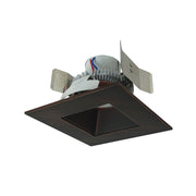 Nora Lighting NLCBC2-55627BZBZ/ALE4 - Recessed - 5 Inch Cobalt Click LED Retrofit, Square Reflector, 750lm / 10W, 2700K, Bronze Reflector / Bronze Flange, 120V-277V input; Triac / ELV / 0-10V dimming