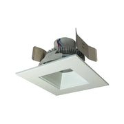 Nora Lighting NLCBC2-55630MPW/10LE4 - Recessed - 5 Inch Cobalt Click LED Retrofit, Square Reflector, 1000lm / 12W, 3000K, Matte Powder White Reflector / Matte Powder White Flange, 120V-277V input; Triac / ELV / 0-10V dimming