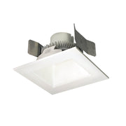 Nora Lighting NLCBC2-55630WW/ALE4 - Recessed - 5 Inch Cobalt Click LED Retrofit, Square Reflector, 750lm / 10W, 3000K, White Reflector / White Flange, 120V-277V input; Triac / ELV / 0-10V dimming