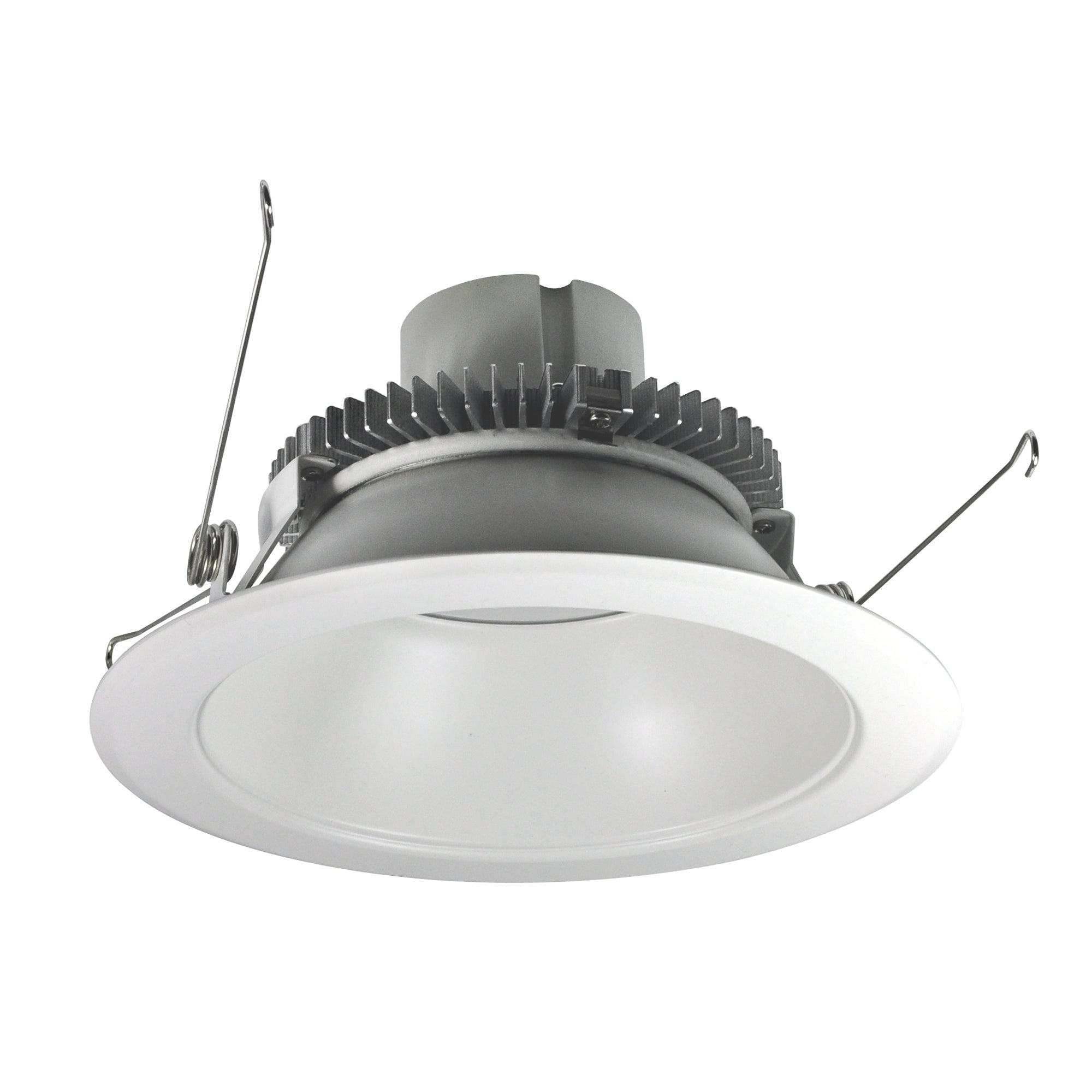 Nora Lighting NLCBC2-65127WW/10LE4 - Recessed - 6 Inch Cobalt Click LED Retrofit, Round Reflector, 1000lm / 12W, 2700K, White Reflector / White Flange, 120V-277V input; Triac / ELV / 0-10V dimming