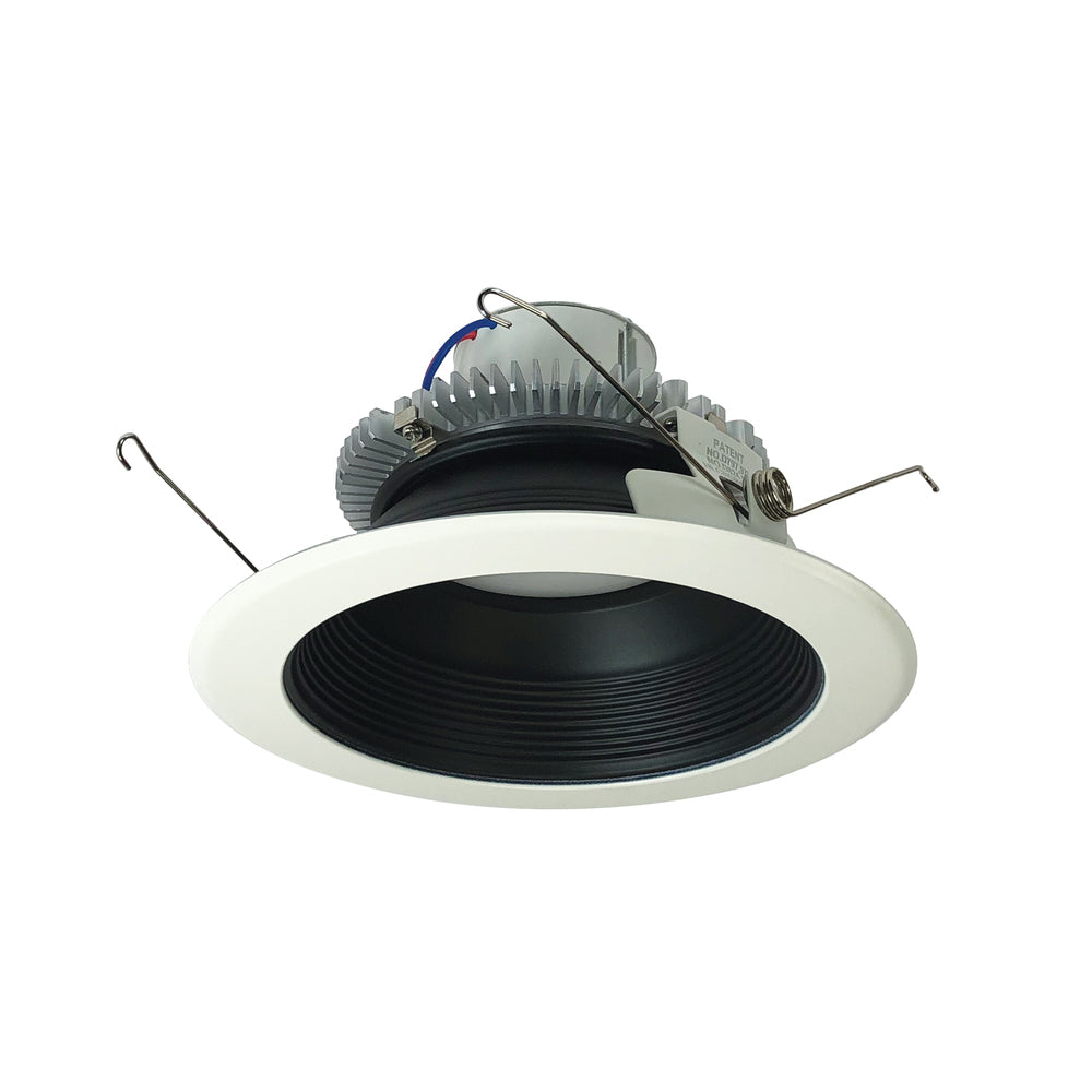 Nora Lighting NLCBC2-65230BW/10EM 6 Cobalt Click LED Retrofit, Baffle, 1000lm 12W, 3000K, Black Baffle White Flange, Pre-Wired for Emergency