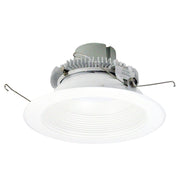 Nora Lighting NLCBC2-65240MPW/10LE4 - Recessed - 6 Inch Cobalt Click LED Retrofit, Baffle, 1000lm / 12W, 4000K, Matte Powder White Baffle / Matte Powder White Flange, 120V-277V input; Triac / ELV / 0-10V dimming