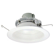 Nora Lighting NLCBC2-65235WW/10LE4 - Recessed - 6 Inch Cobalt Click LED Retrofit, Baffle, 1000lm / 12W, 3500K, White Baffle / White Flange, 120V-277V input; Triac / ELV / 0-10V dimming