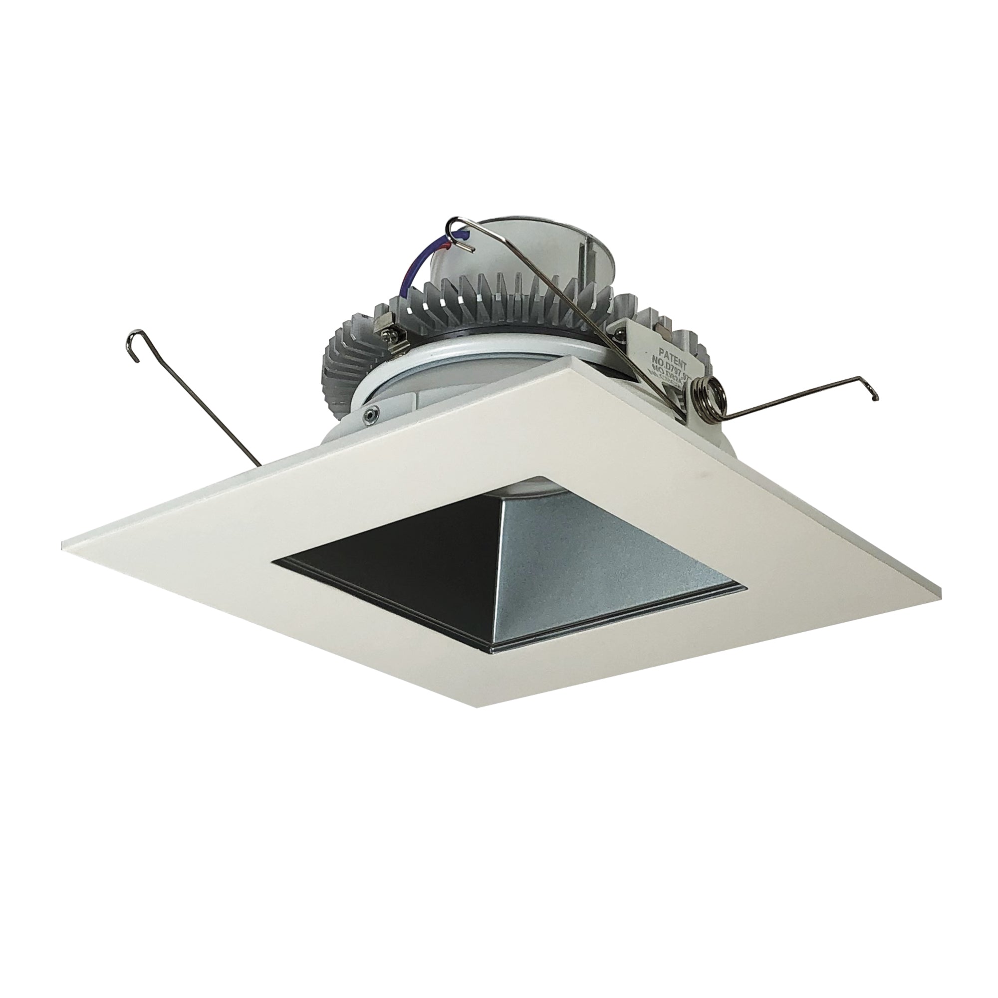 Nora Lighting NLCBC2-656CDPW/A - Recessed - 6 Inch Cobalt Click LED Retrofit, Square Reflector, 750lm / 10W, Comfort Dim, Pewter Reflector / White Flange