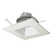 Nora Lighting NLCBC2-65627WW/ALE4 - Recessed - 6 Inch Cobalt Click LED Retrofit, Square Reflector, 750lm / 10W, 2700K, White Reflector / White Flange, 120V-277V input; Triac / ELV / 0-10V dimming