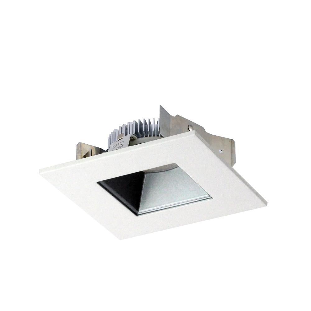 Nora Lighting NLCBS-4568527HZW 4 Cobalt Shallow High Lumen LED Trim, SquareSquare Regress, 850lm, 2700K, HazeWhite