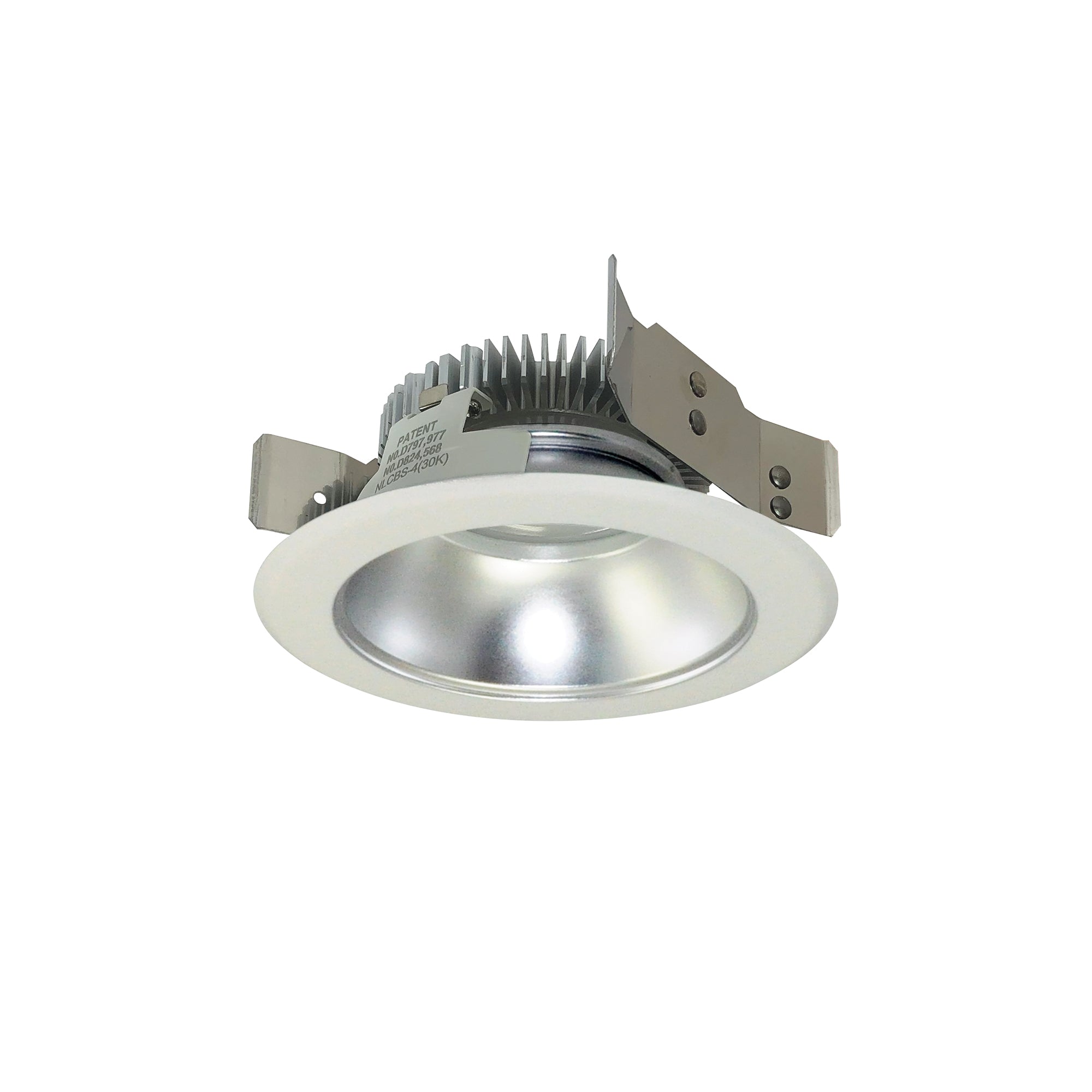 Nora Lighting NLCBS-4W511230DMPW - Recessed - 4 Inch Cobalt Shallow High Lumen LED Trim, Round Reflector, 1250lm, 3000K, Diffused/MPW
