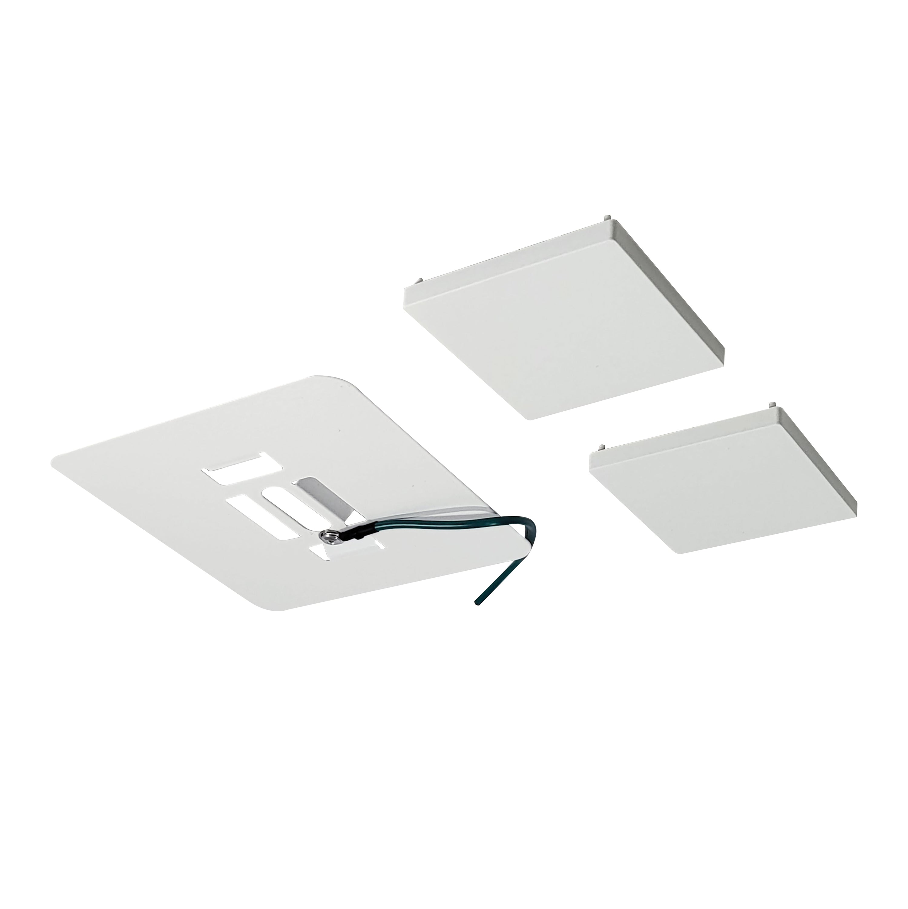 Nora Lighting NLIN-JBCW - Linear - Surface Mount Kit for L-Line Direct Series, White Finish with White End Caps
