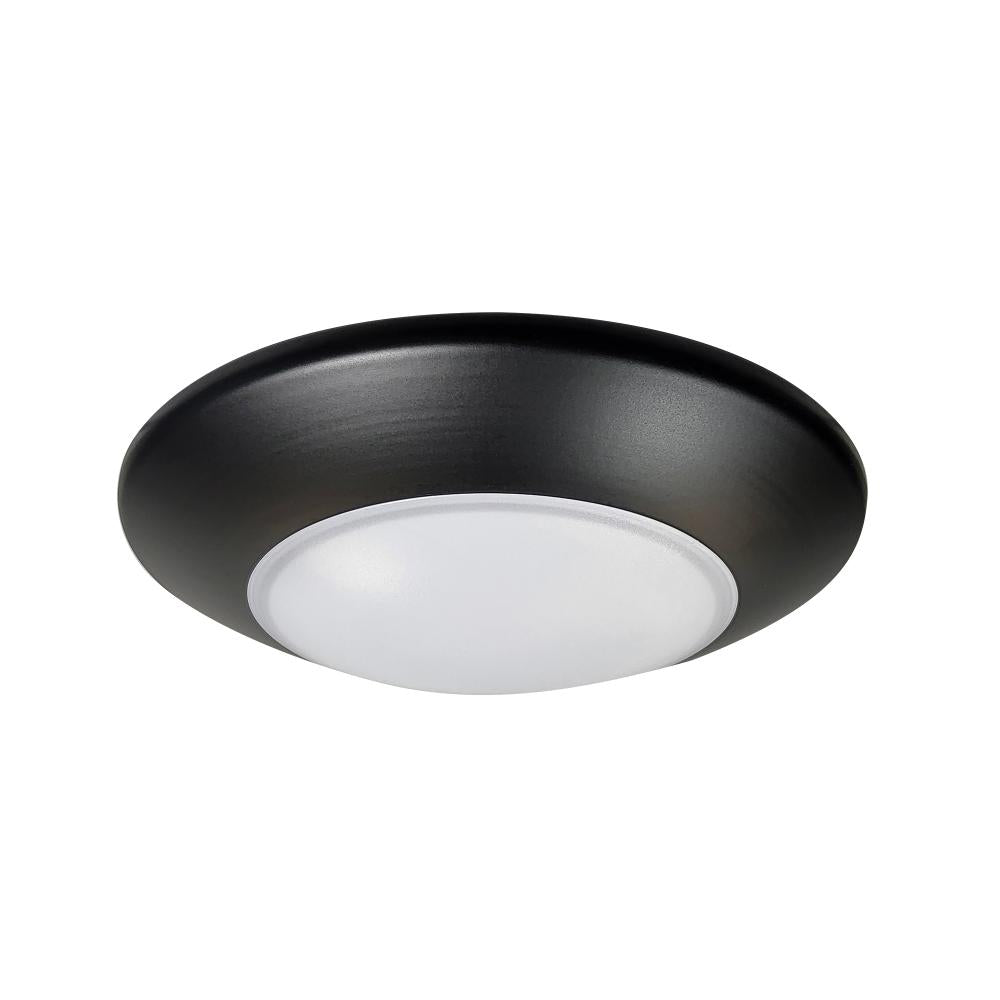 Nora Lighting NLOPAC-R4509T2440B 4 AC Opal LED Surface Mount, 700lm 10.5W, 4000K, Black finish