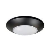 Nora Lighting NLOPAC-R4509T2440B 4 AC Opal LED Surface Mount, 700lm 10.5W, 4000K, Black finish