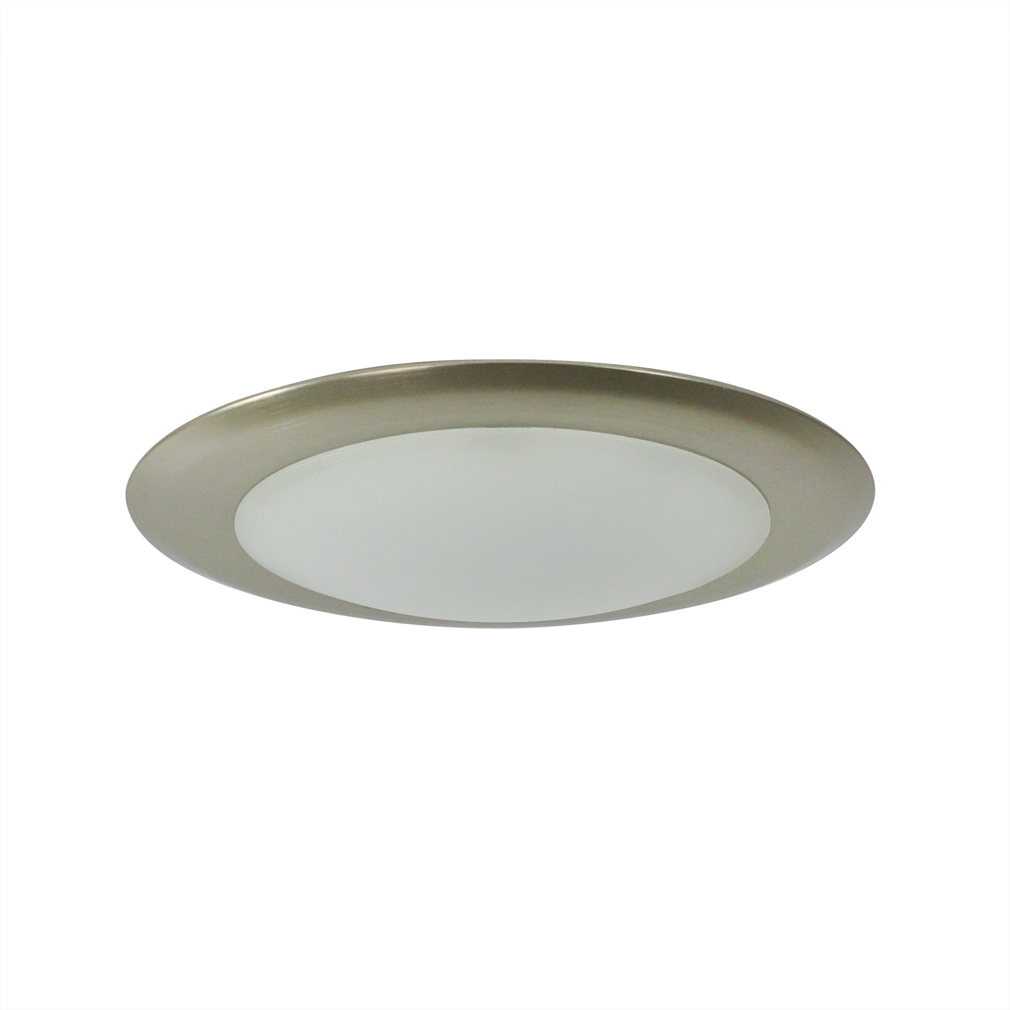 Nora Lighting NLOPAC-R6509T2427NM - Surface - 6 Inch AC Opal LED Surface Mount, 1150lm / 16.5W, 2700K, Natural Metal finish
