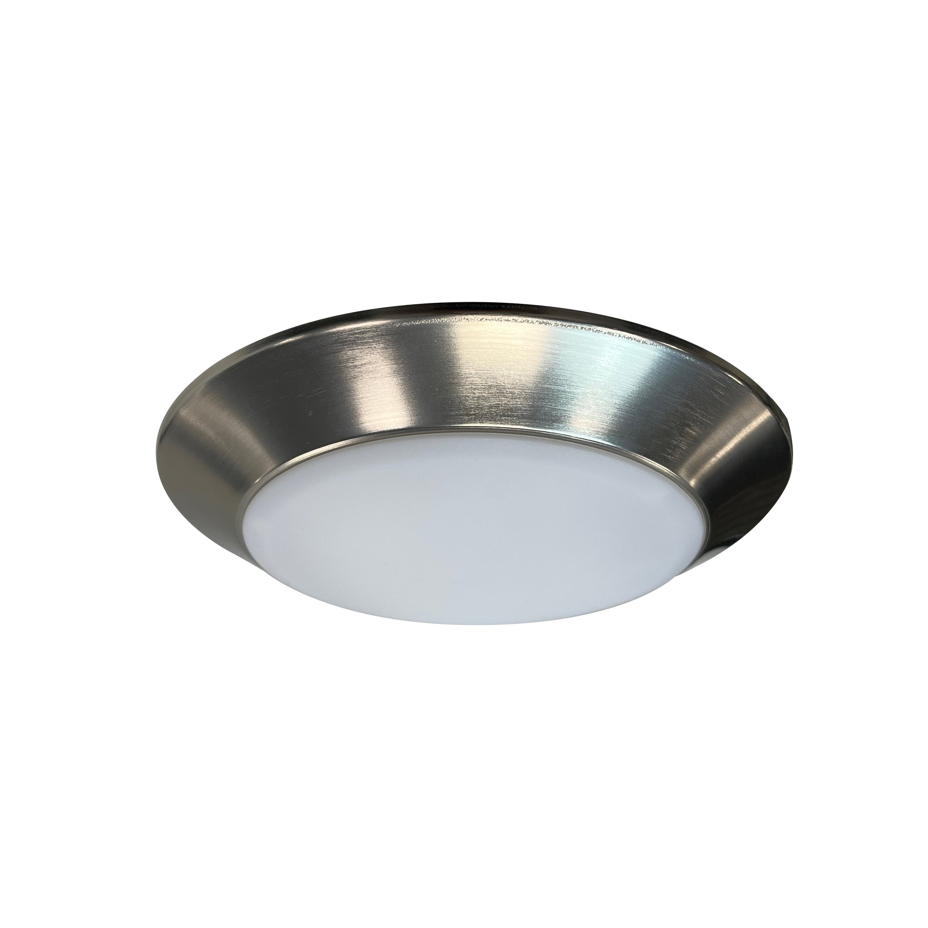 Nora Lighting NLOPAC-R6TWNM - Surface - 6 Inch AC Opal LED Surface Mount, 1200lm / 16W, Selectable CCT, Natural Metal finish