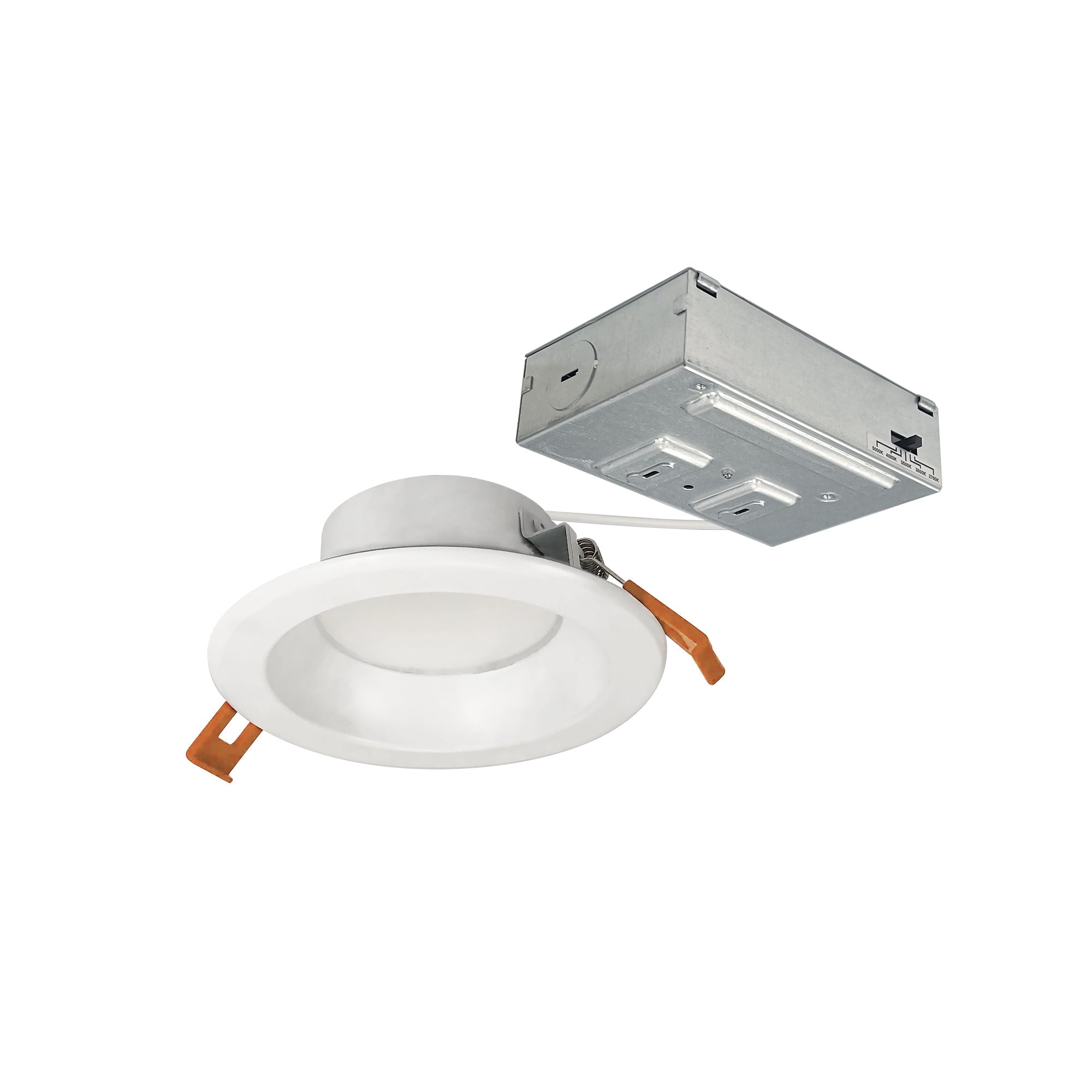 Nora Lighting NLTH-41TW-MPW - Recessed - 4 Inch Theia LED Downlight with Selectable CCT, 950lm / 10W, Matte Powder White Finish