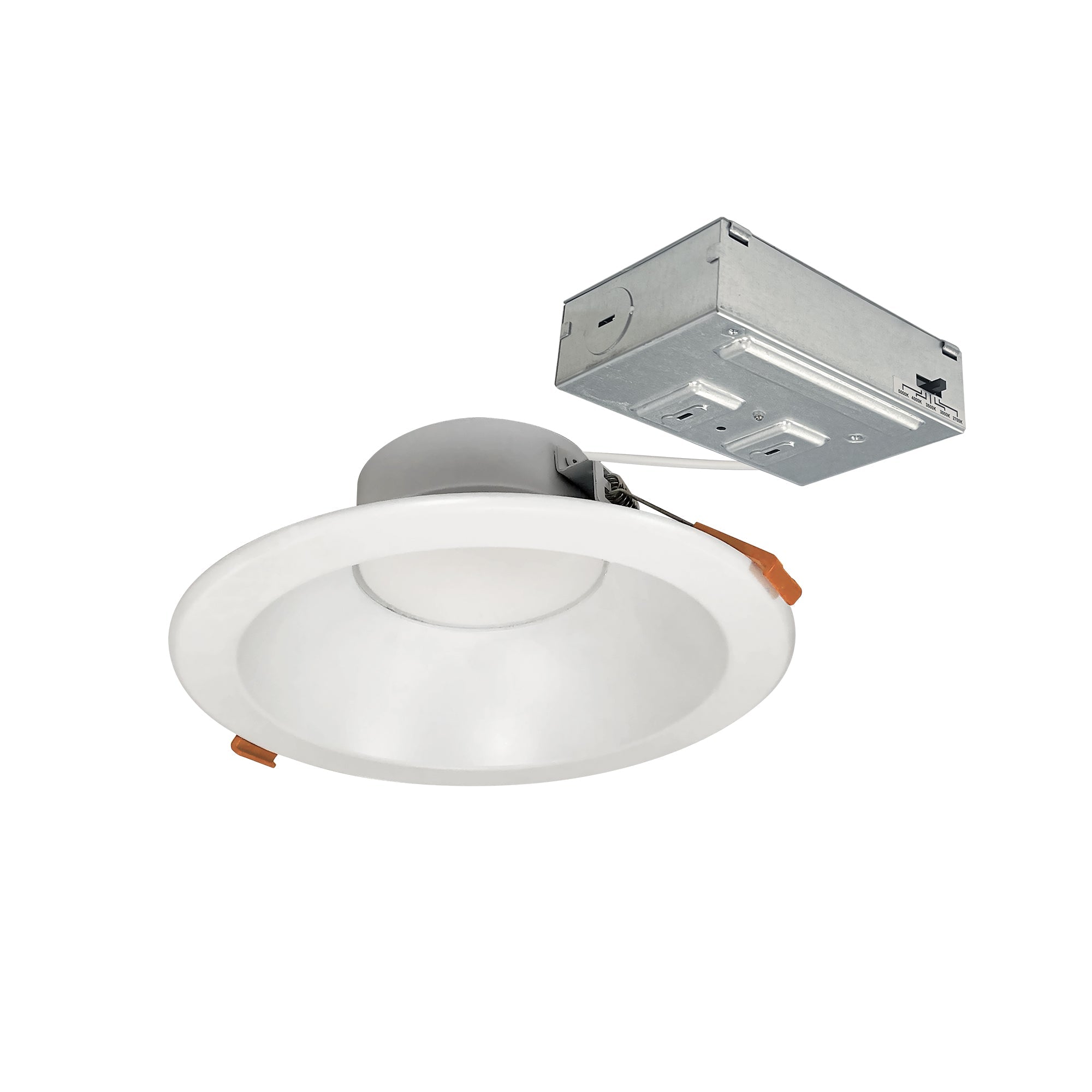 Nora Lighting NLTH-61TW-MPW - Recessed - 6 Inch Theia LED Downlight with Selectable CCT, 1400lm / 15W, Matte Powder White Finish