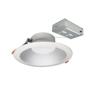 Nora Lighting NLTH-81TW-HZMPWLE4 - Recessed - 8 Inch Theia LED Downlight with Selectable CCT, 120-277V 0-10V, Haze/Matte Powder White Finish
