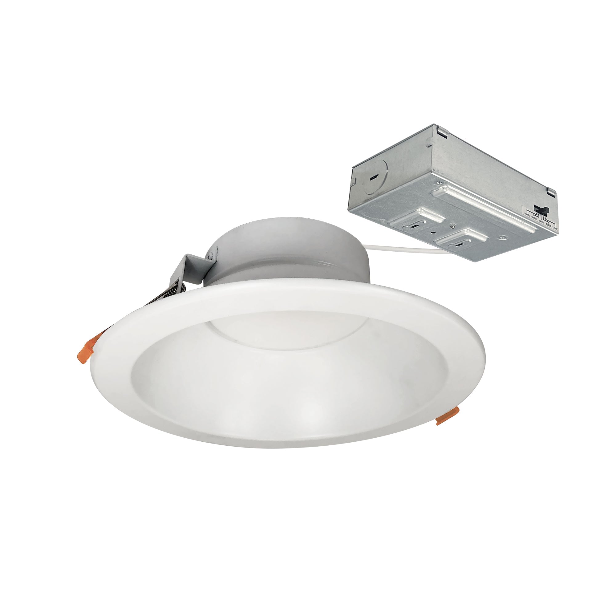 Nora Lighting NLTH-81TW-MPW - Recessed - 8 Inch Theia LED Downlight with Selectable CCT, 2100lm / 22W, Matte Powder White Finish