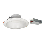 Nora Lighting NLTH-81TW-MPWLE4 - Recessed - 8 Inch Theia LED Downlight with Selectable CCT, 120-277V 0-10V, Matte Powder White Finish