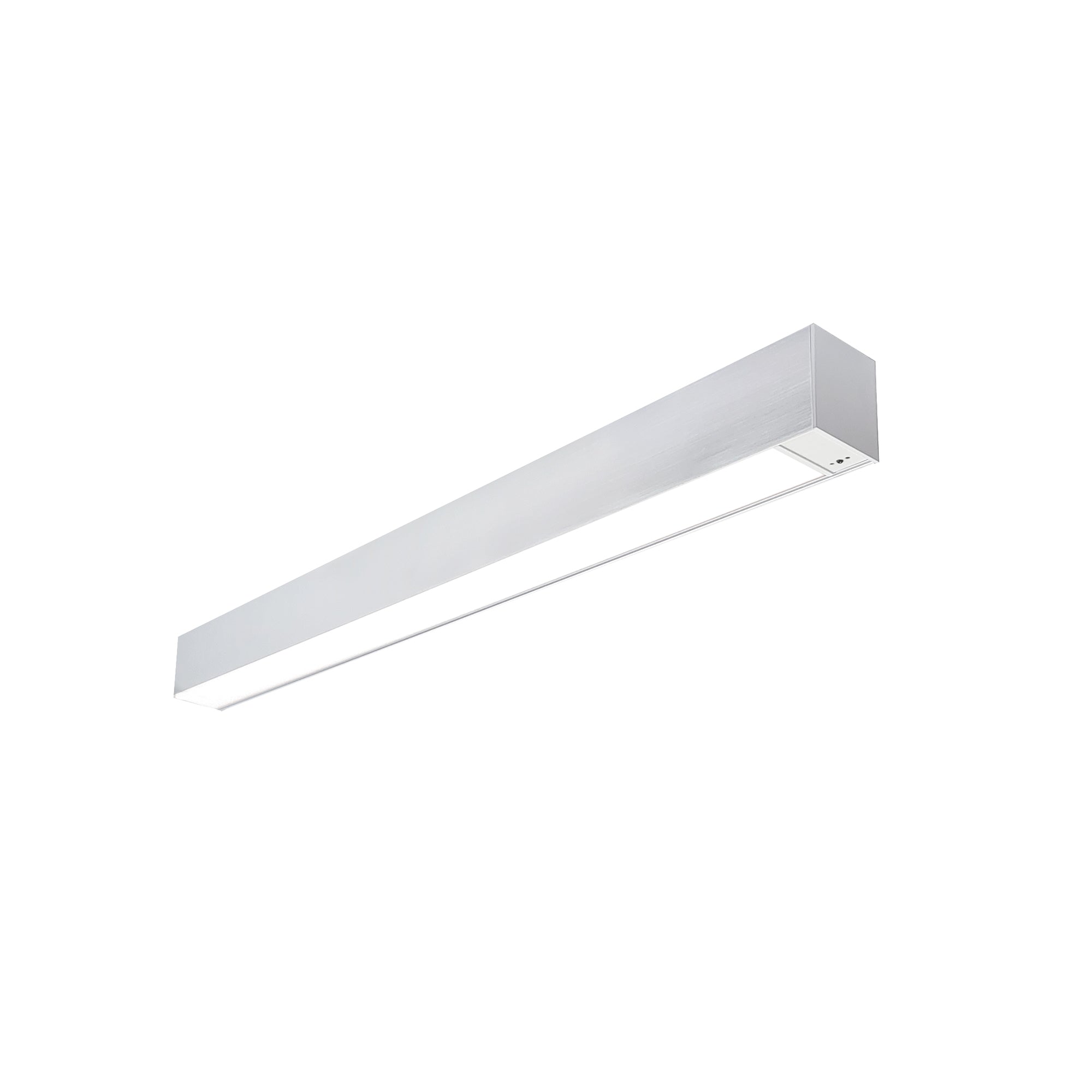 Nora Lighting NLUD-2334A/OS - Linear - 2' L-Line LED Indirect/Direct Linear, 3710lm / Selectable CCT, Aluminum Finish, with Motion Sensor