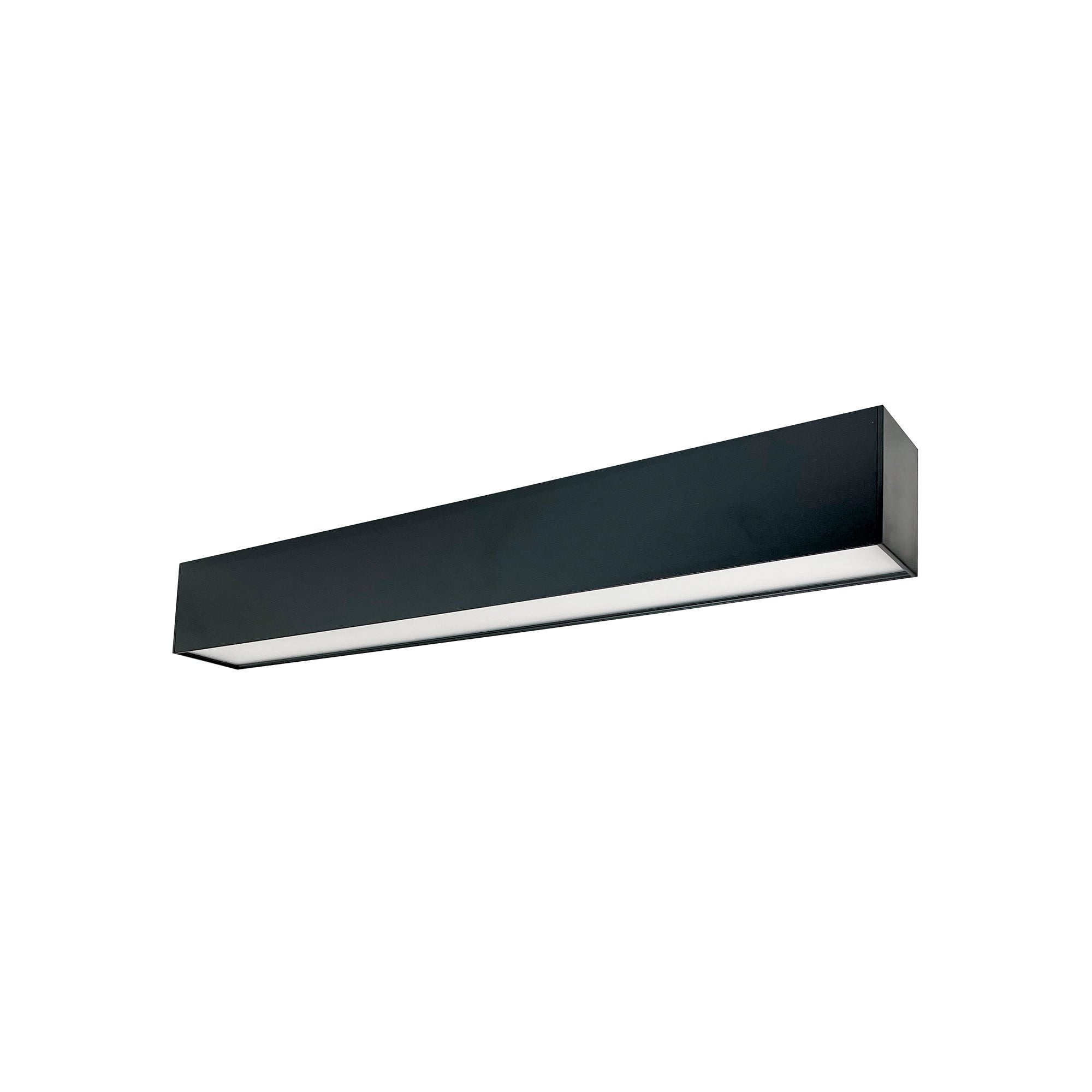 Nora Lighting NLUD-2334B - Linear - 2' L-Line LED Indirect/Direct Linear, 3710lm / Selectable CCT, Black Finish