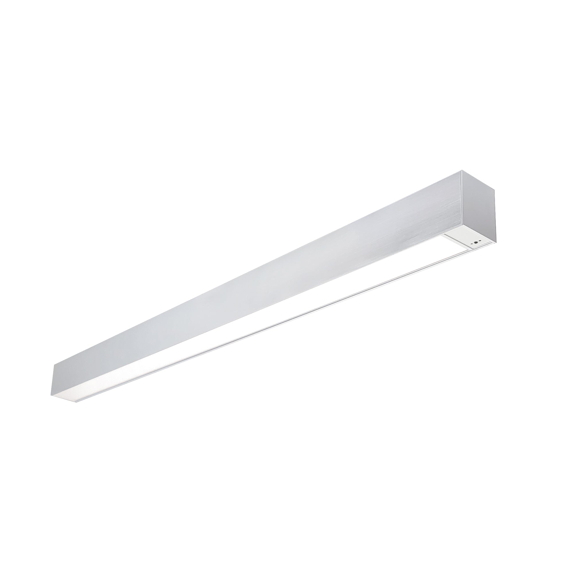 Nora Lighting NLUD-4334A/EMOS - Linear - 4' L-Line LED Indirect/Direct Linear, 6152lm / Selectable CCT, Aluminum Finish, with EM & Motion Sensor
