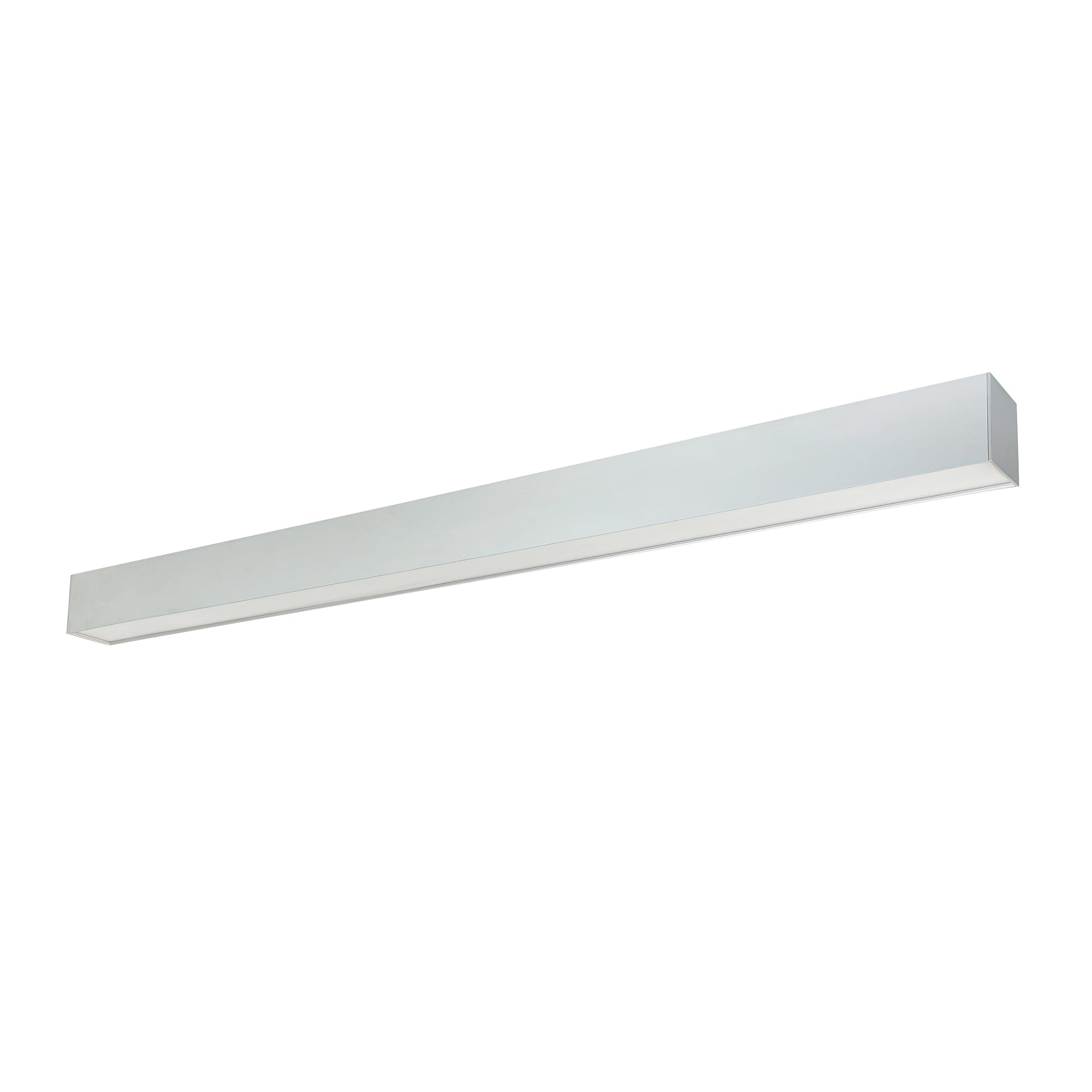 Nora Lighting NLUD-4334A/EM - Linear - 4' L-Line LED Indirect/Direct Linear, 6152lm / Selectable CCT, Aluminum Finish, with EM