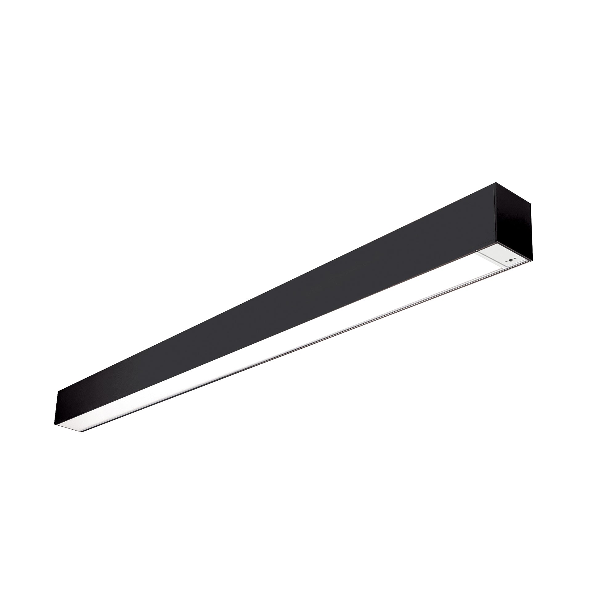 Nora Lighting NLUD-4334B/OS - Linear - 4' L-Line LED Indirect/Direct Linear, 6152lm / Selectable CCT, Black Finish, with Motion Sensor