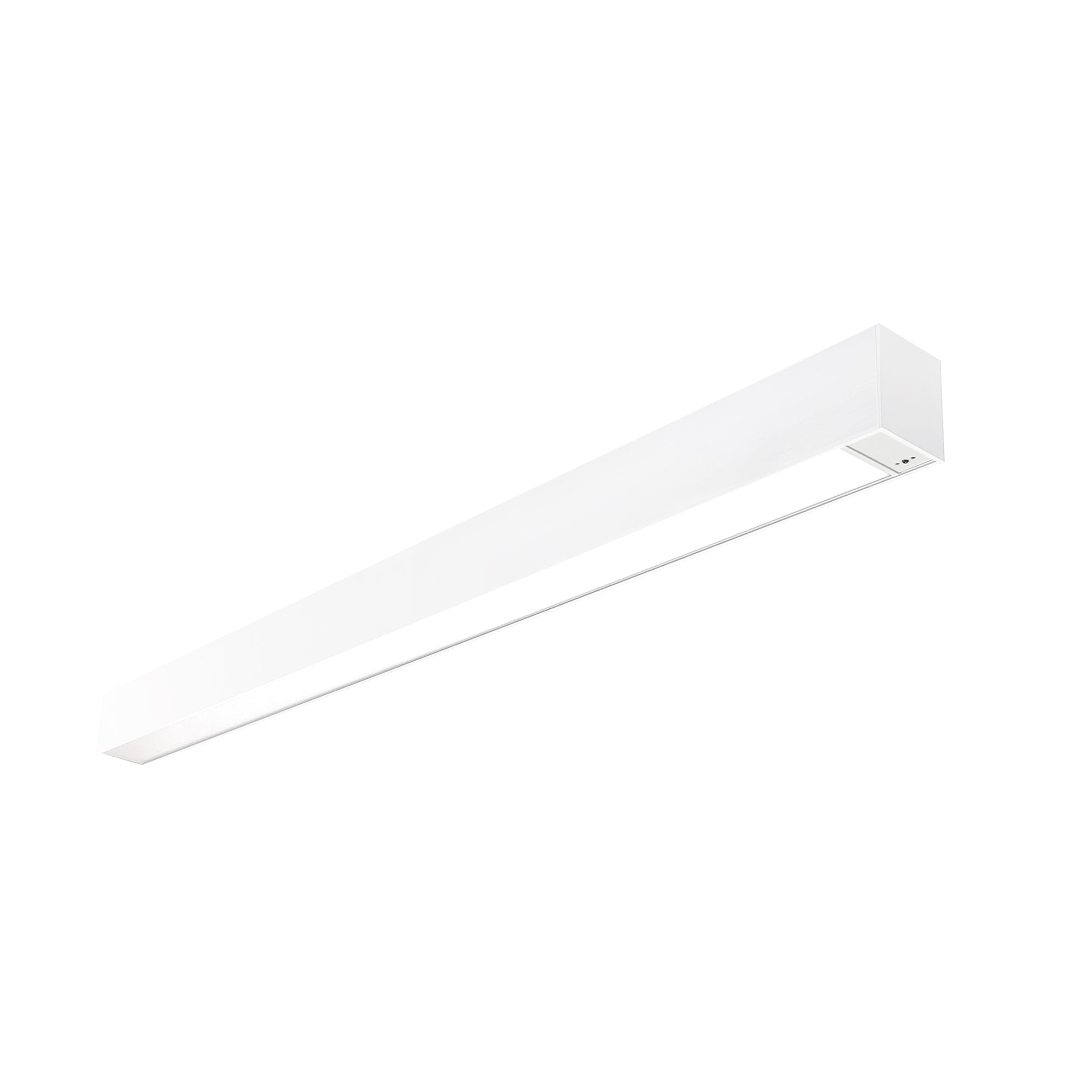 Nora Lighting NLUD-4334W/EMOS - Linear - 4' L-Line LED Indirect/Direct Linear, 6152lm / Selectable CCT, White Finish, with EM & Motion Sensor