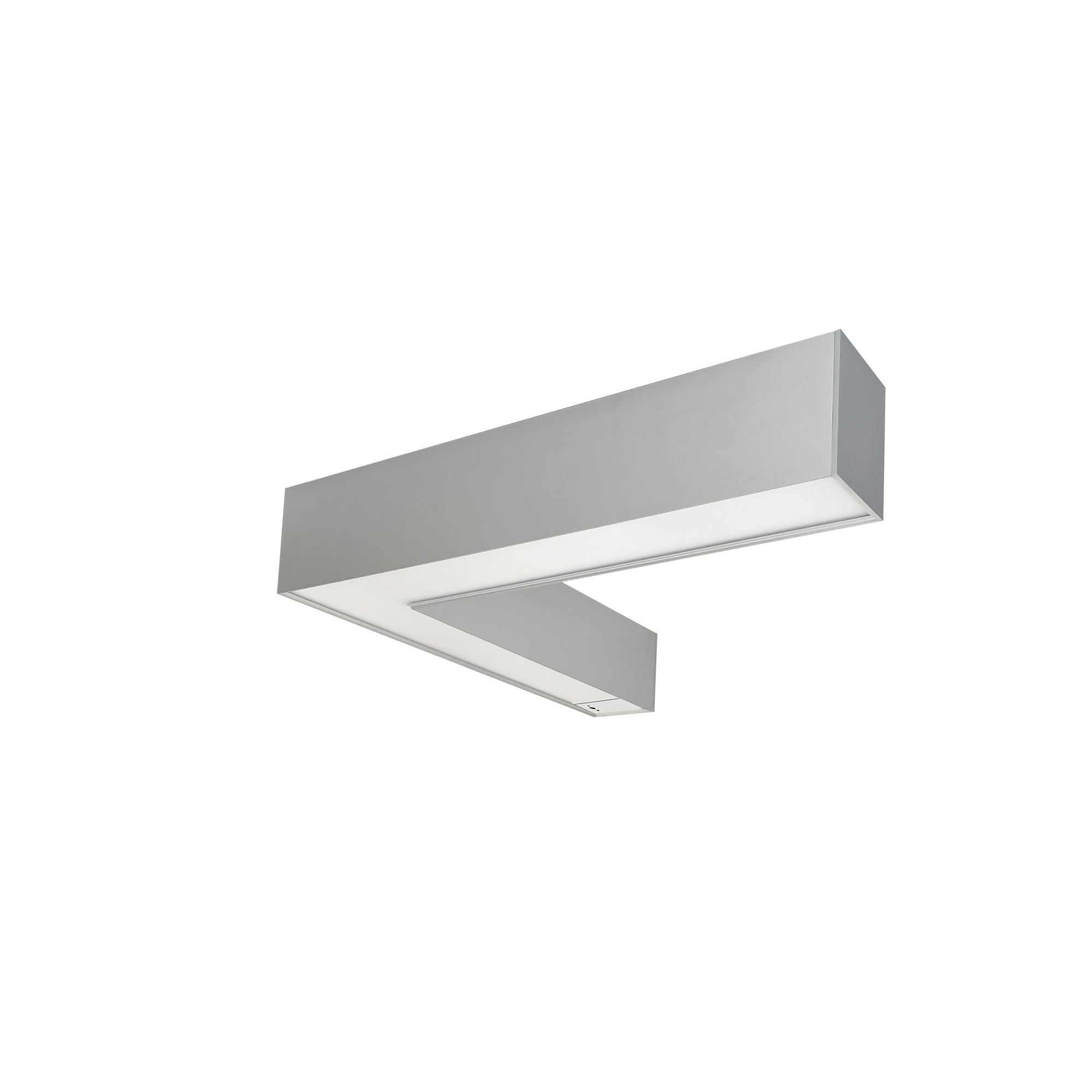 Nora Lighting NLUD-L334A/OS - Linear -  InchL Inch Shaped L-Line LED Indirect/Direct Linear, 3781lm / Selectable CCT, Aluminum Finish, with Motion Sensor