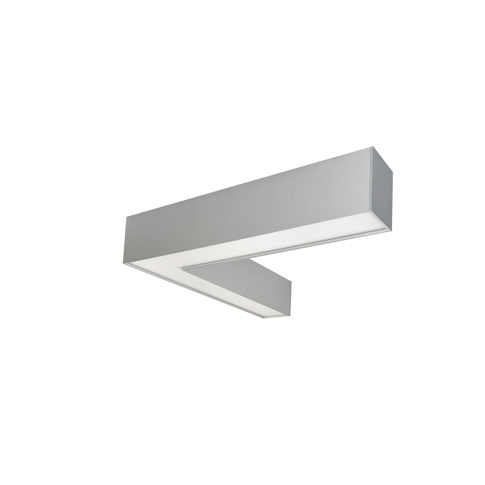 Nora Lighting NLUD-L334A - Linear -  InchL Inch Shaped L-Line LED Indirect/Direct Linear, 3781lm / Selectable CCT, Aluminum Finish