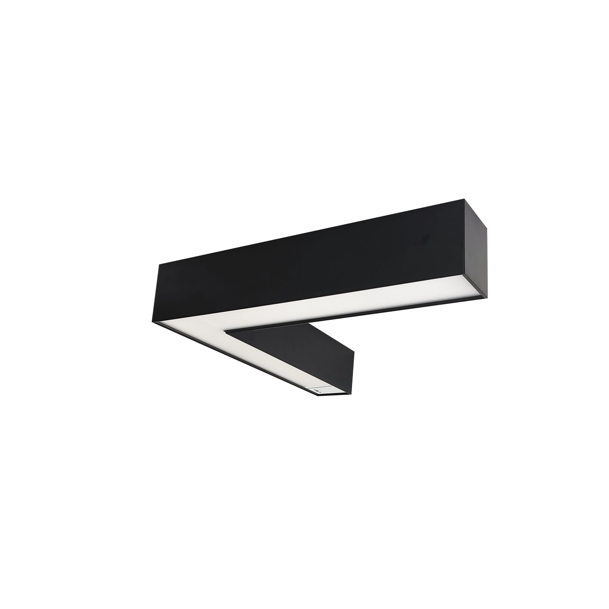 Nora Lighting NLUD-L334B/OS - Linear -  InchL Inch Shaped L-Line LED Indirect/Direct Linear, 3781lm / Selectable CCT, Black Finish, with Motion Sensor