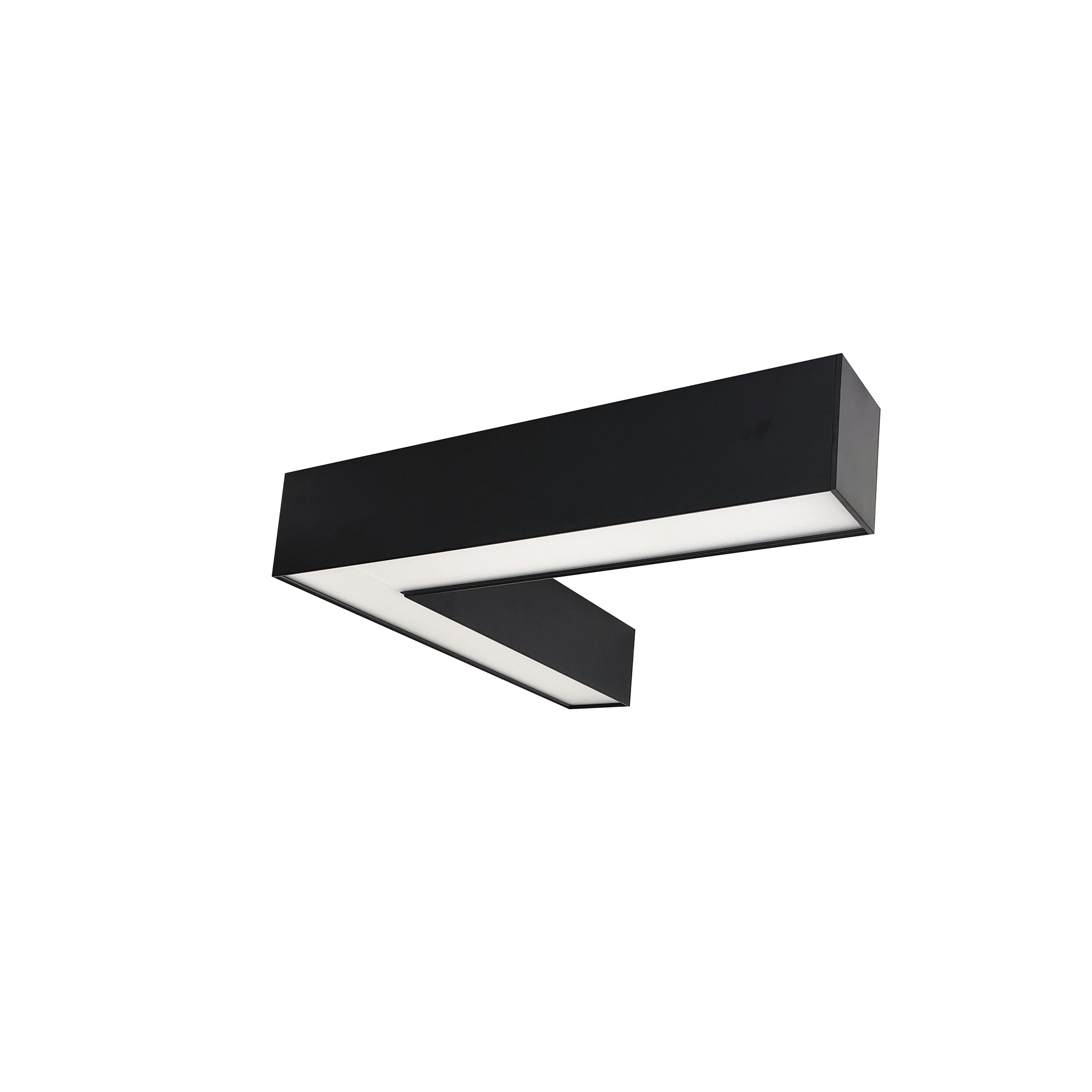 Nora Lighting NLUD-L334B - Linear -  InchL Inch Shaped L-Line LED Indirect/Direct Linear, 3781lm / Selectable CCT, Black Finish