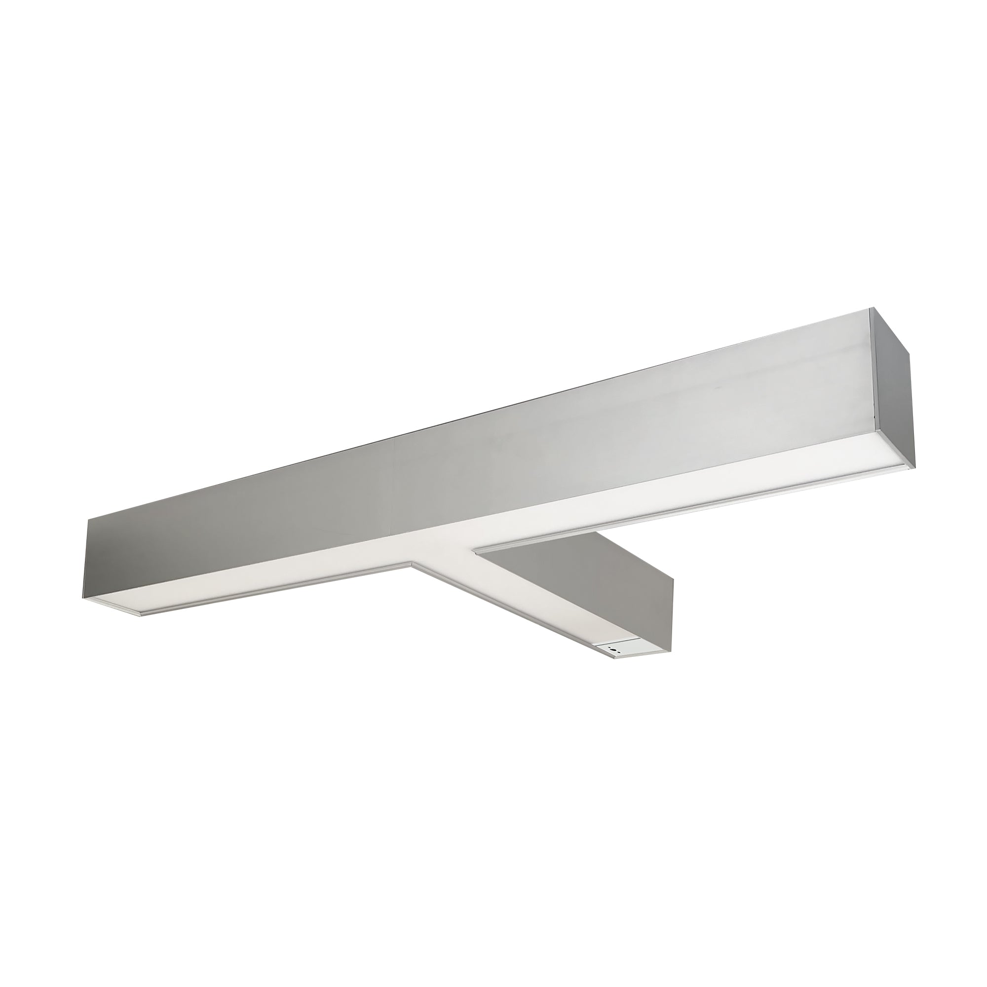 Nora Lighting NLUD-T334A/OS - Linear -  InchT Inch Shaped L-Line LED Indirect/Direct Linear, 5027lm / Selectable CCT, Aluminum Finish, with Motion Sensor