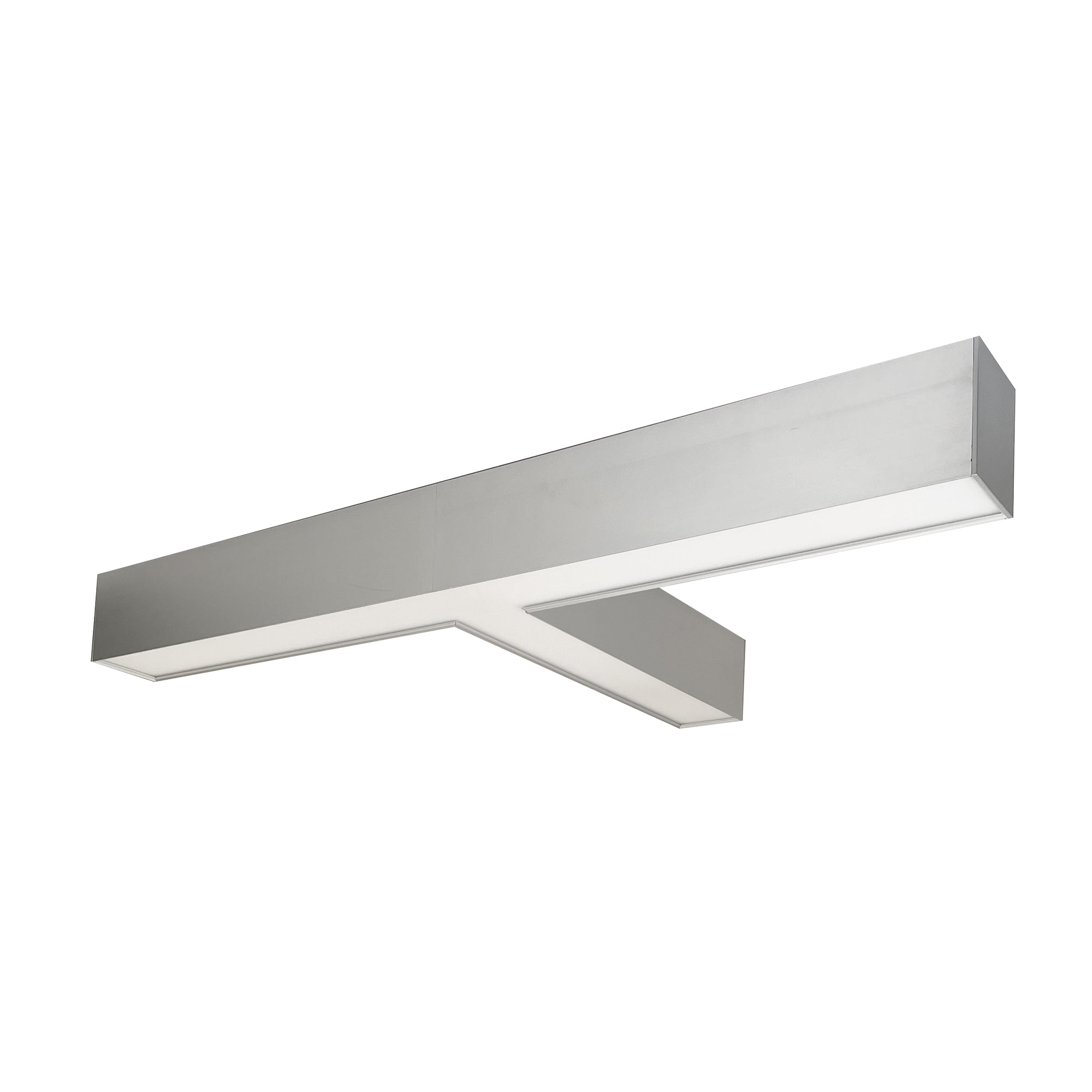 Nora Lighting NLUD-T334A - Linear -  InchT Inch Shaped L-Line LED Indirect/Direct Linear, 5027lm / Selectable CCT, Aluminum Finish