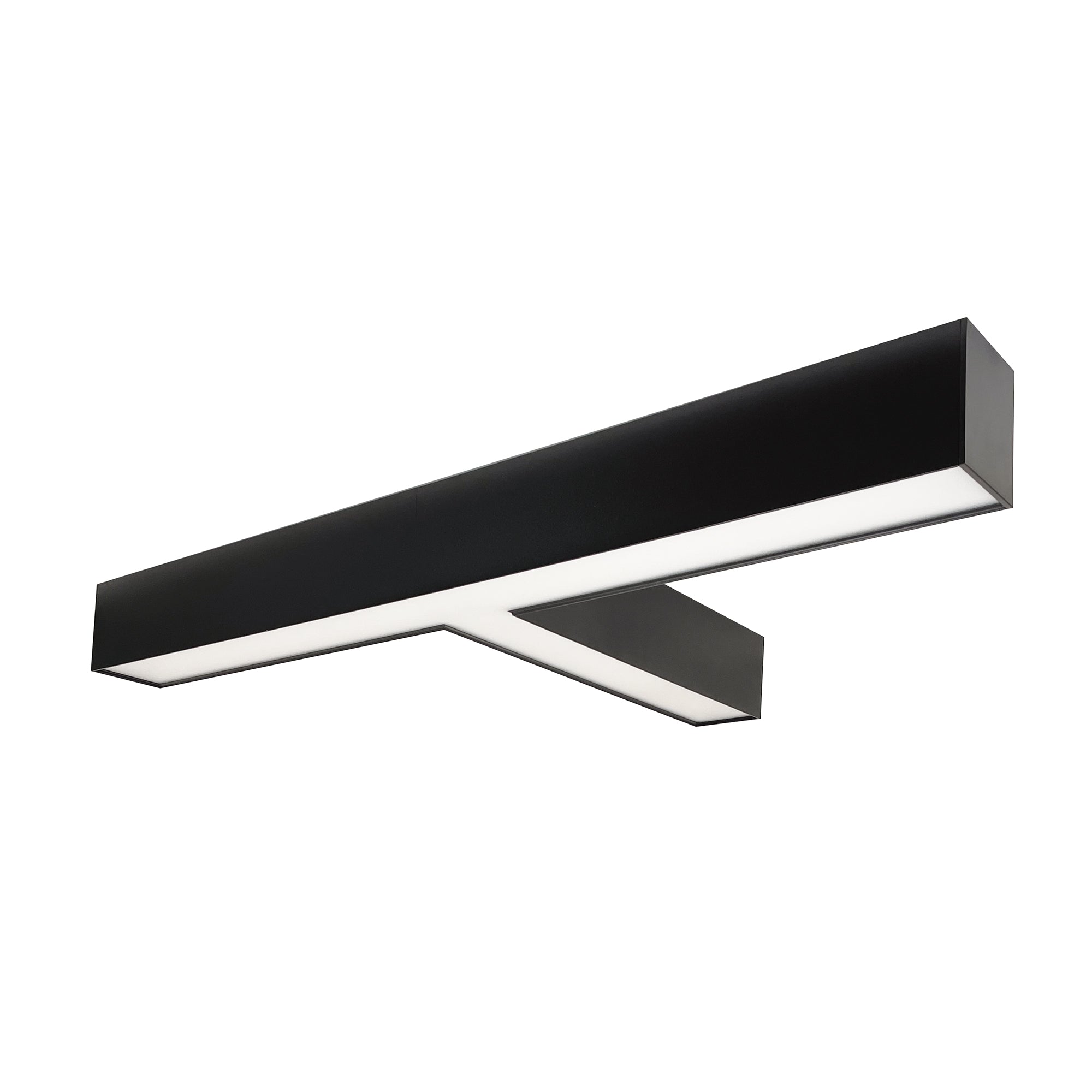 Nora Lighting NLUD-T334B - Linear -  InchT Inch Shaped L-Line LED Indirect/Direct Linear, 5027lm / Selectable CCT, Black Finish