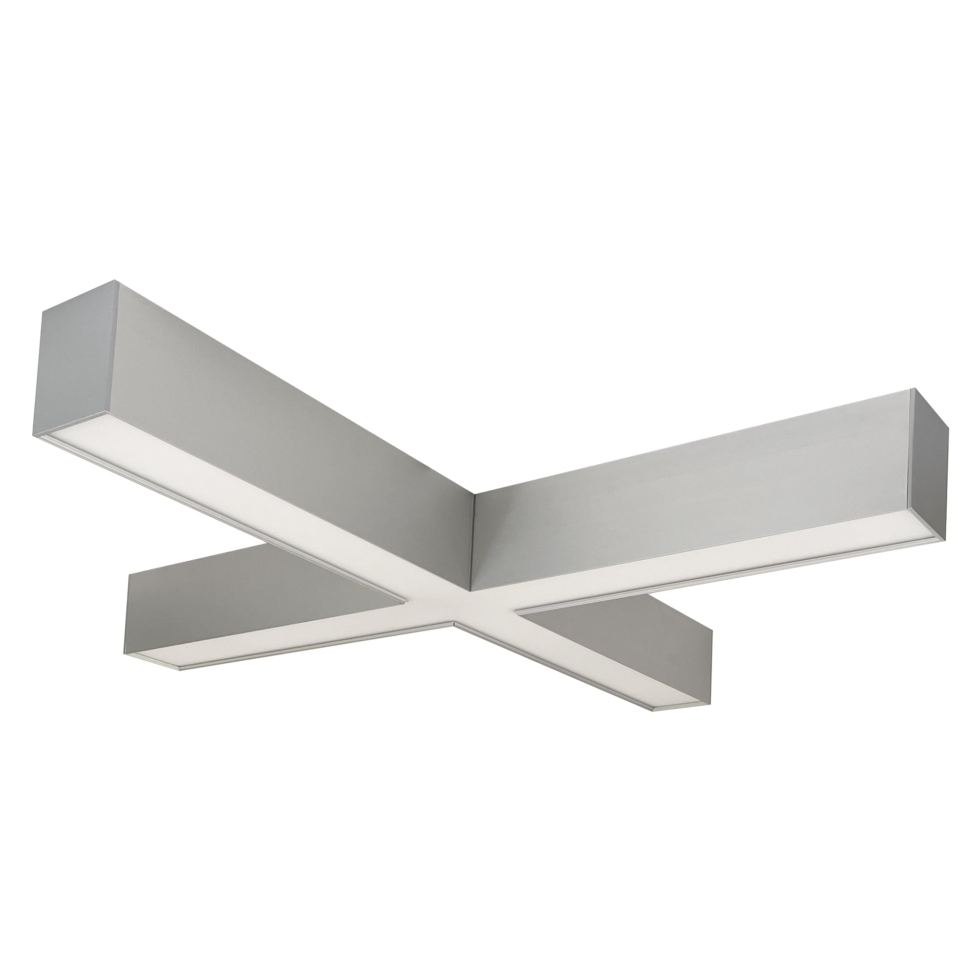 Nora Lighting NLUD-X334A - Linear -  InchX Inch Shaped L-Line LED Indirect/Direct Linear, 6028lm / Selectable CCT, Aluminum finish