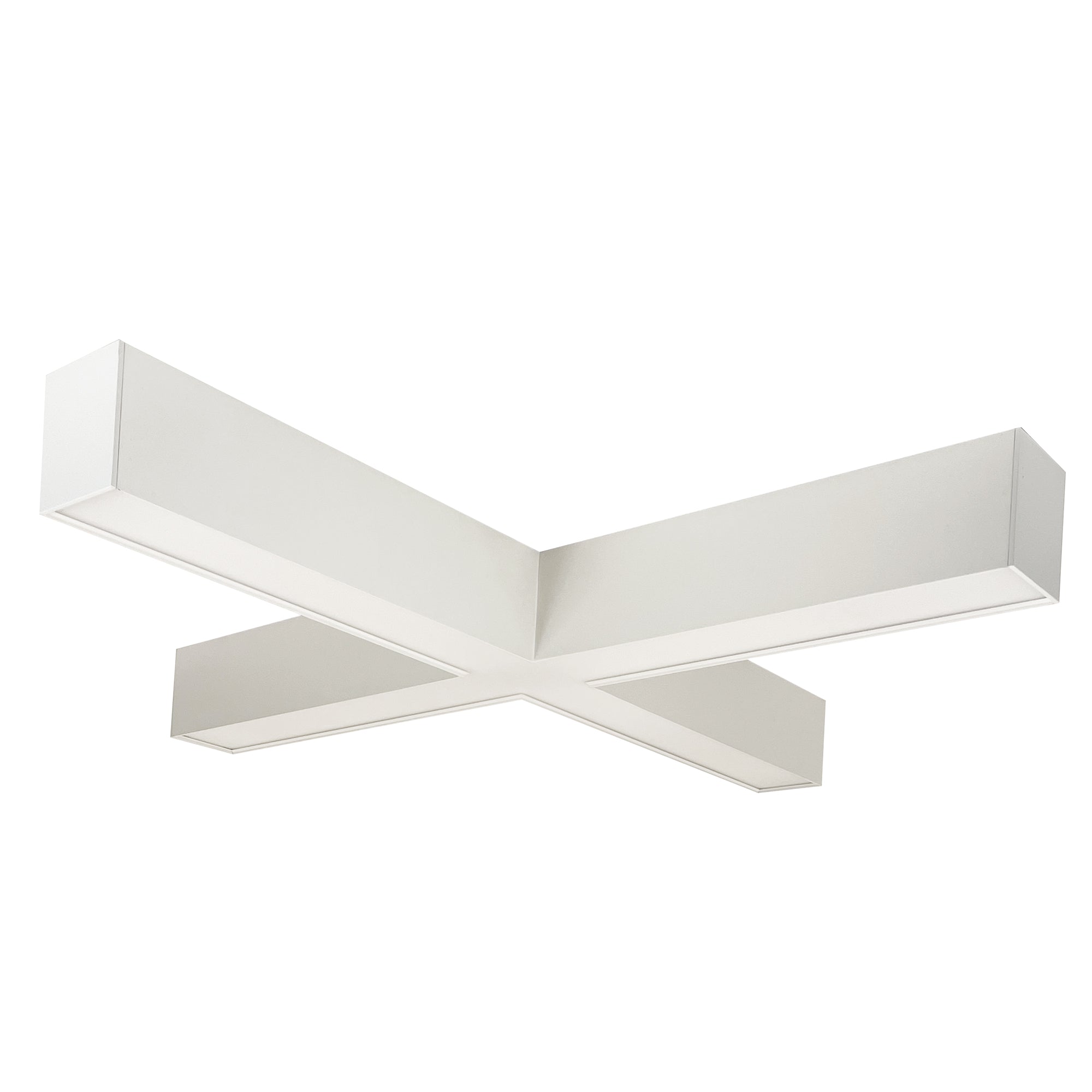 Nora Lighting NLUD-X334W - Linear -  InchX Inch Shaped L-Line LED Indirect/Direct Linear, 6028lm / Selectable CCT, White finish