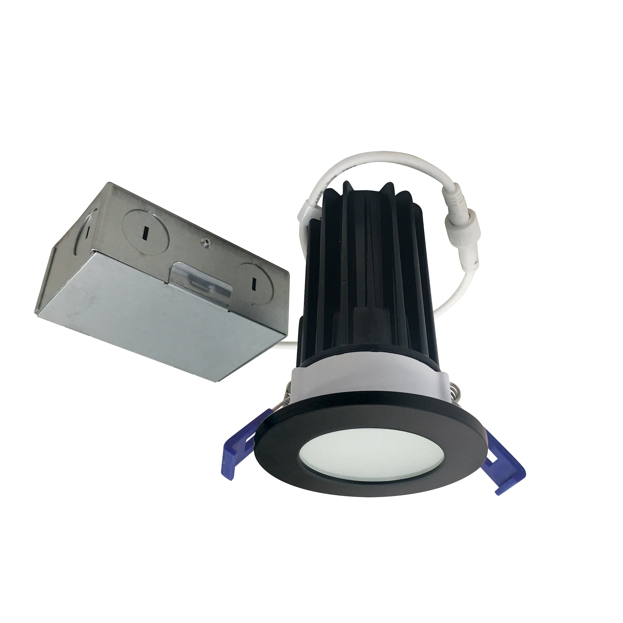 Nora Lighting NM2-2RDCS8527BB - Recessed - 2 Inch M2 Round LED Lensed Downlight, 850lm / 10W, 2700K, 120V, Matte Black