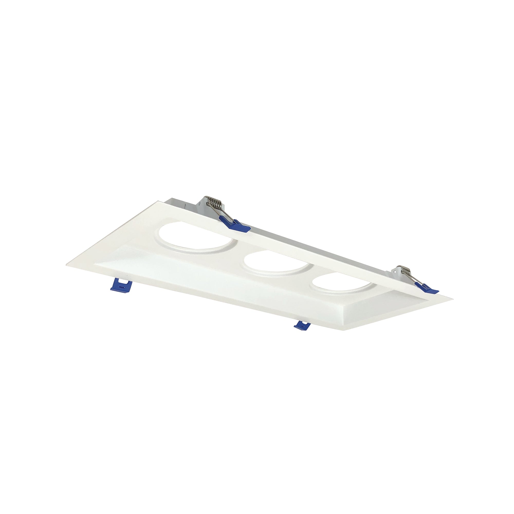 Nora Lighting NM2-MLS3MPW - Recessed - MLS 3-Head Plate for 2 Inch M2 LED Series, Matte Power White