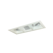 Nora Lighting NMIOT-13-MPW-AAW-CDX-10-MPW - Recessed - Iolite MLS 3-Head Trim Kit, MPW Flange, Comfort Dim, 800lm, MPW Adj. Snoot/Wall Wash Trims