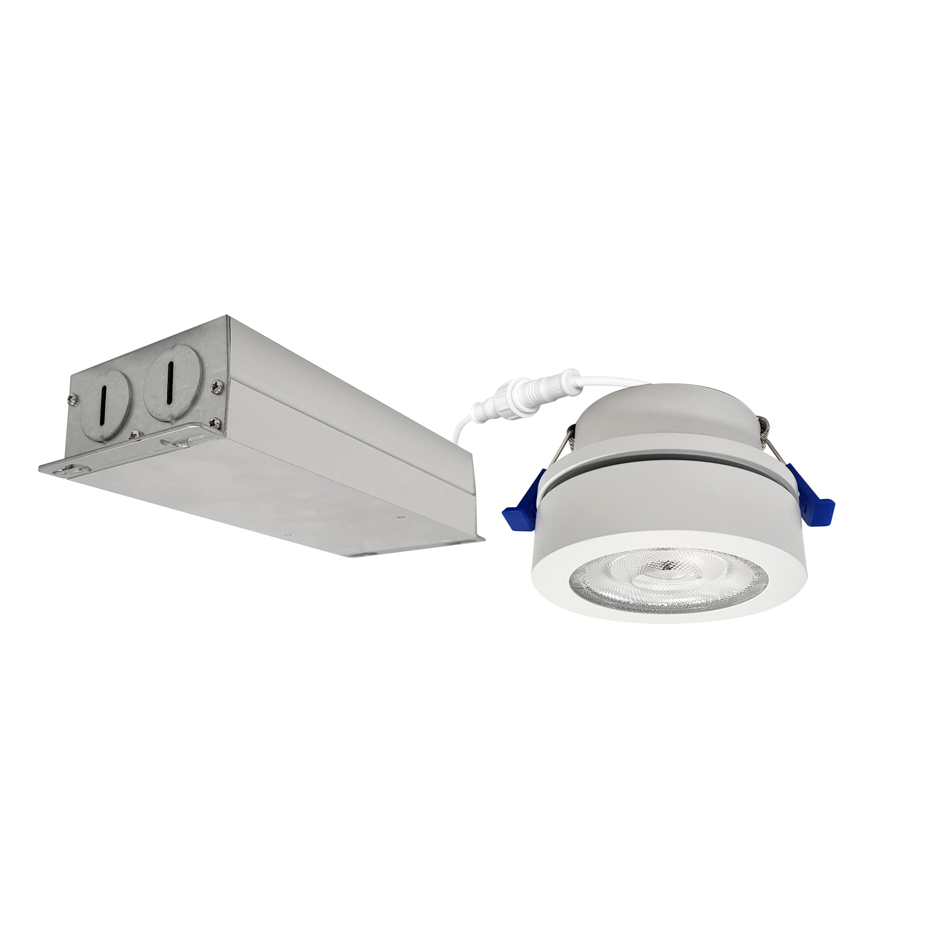 Nora Lighting NMW-430MPW - Recessed - 4 Inch M-Wave Can-less Adjustable LED Downlight, 3000K, Matte Powder White finish