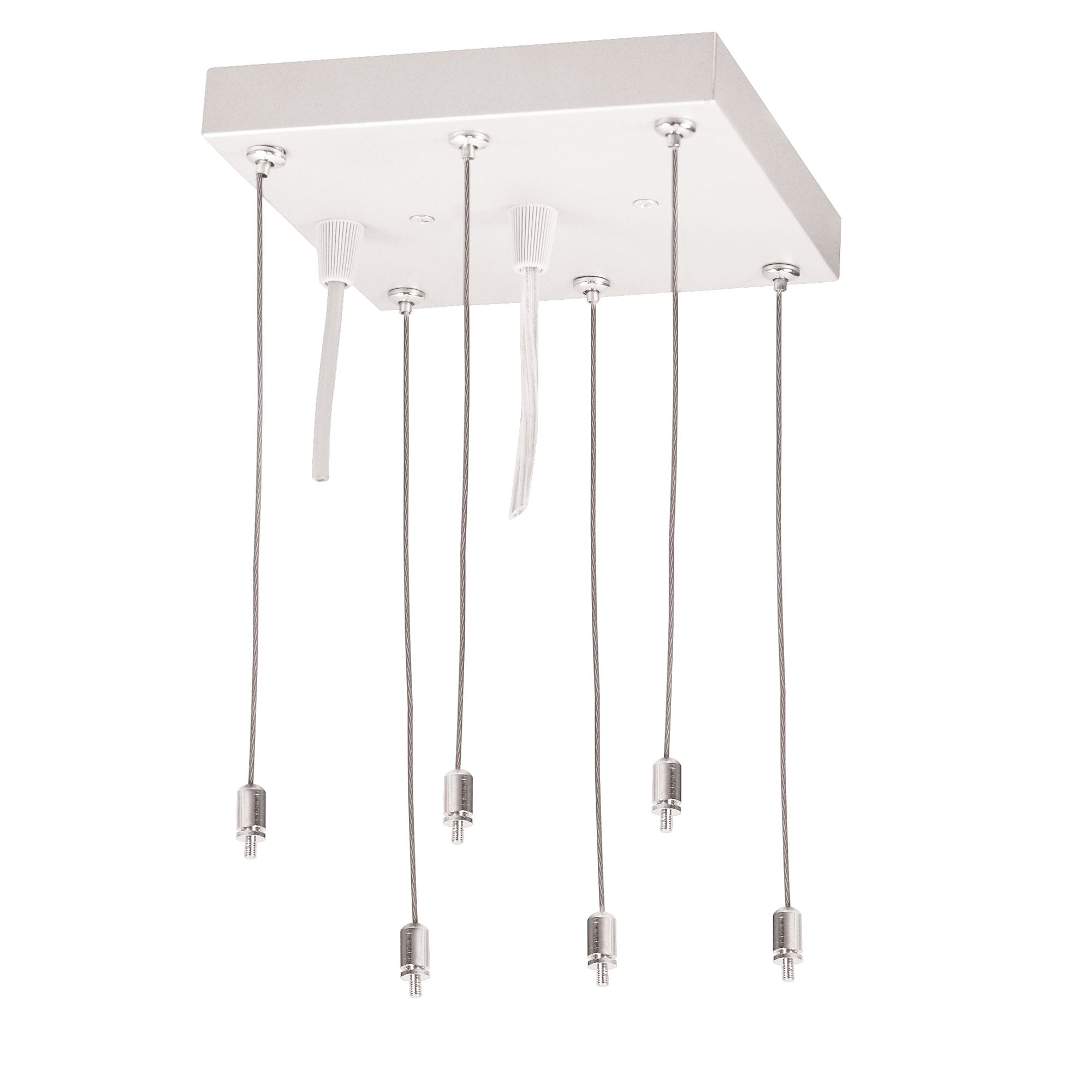 Nora Lighting NPDBL-PKW - Recessed - Pendant Mounting Kit with Canopy for LED Back-Lit Panels, White
