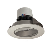 Nora Lighting NPR-4RC40XHW - Recessed - 4 Inch Pearl LED Round Adjustable Cone Retrofit, 1000lm / 12W, 4000K, Haze Reflector / White Flange
