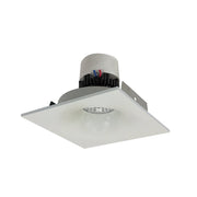 Nora Lighting NPR-4SNB35XWW - Recessed - 4 Inch Pearl LED Square Bullnose Retrofit, 1000lm / 12W, 3500K, White Finish