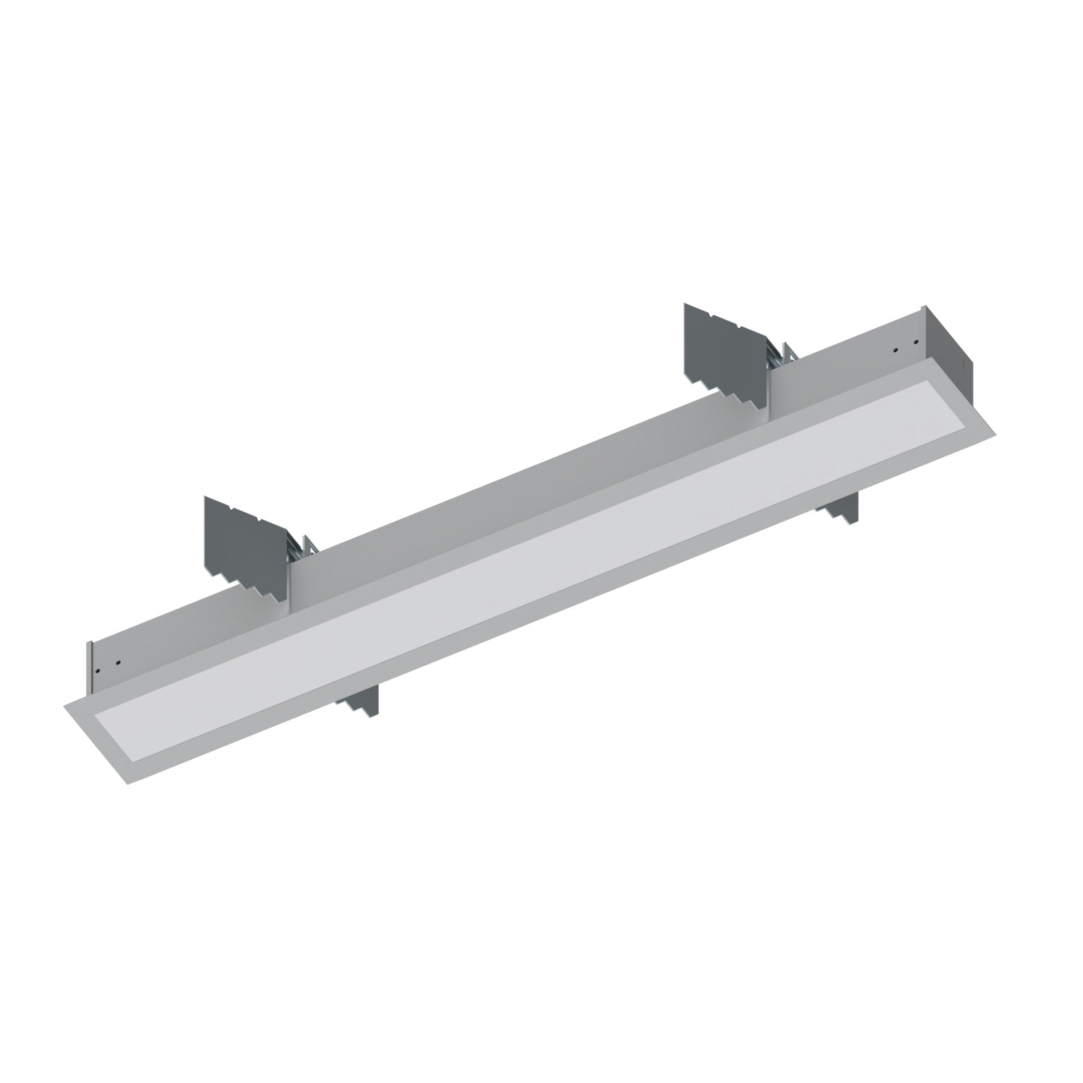 Nora Lighting NRLIN-21030A - Linear - 2' L-Line LED Recessed Linear, 2100lm / 3000K, Aluminum Finish